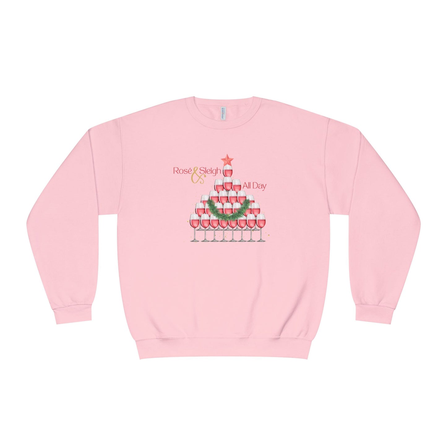 Rose and Sleigh, All Day Holiday Crewneck