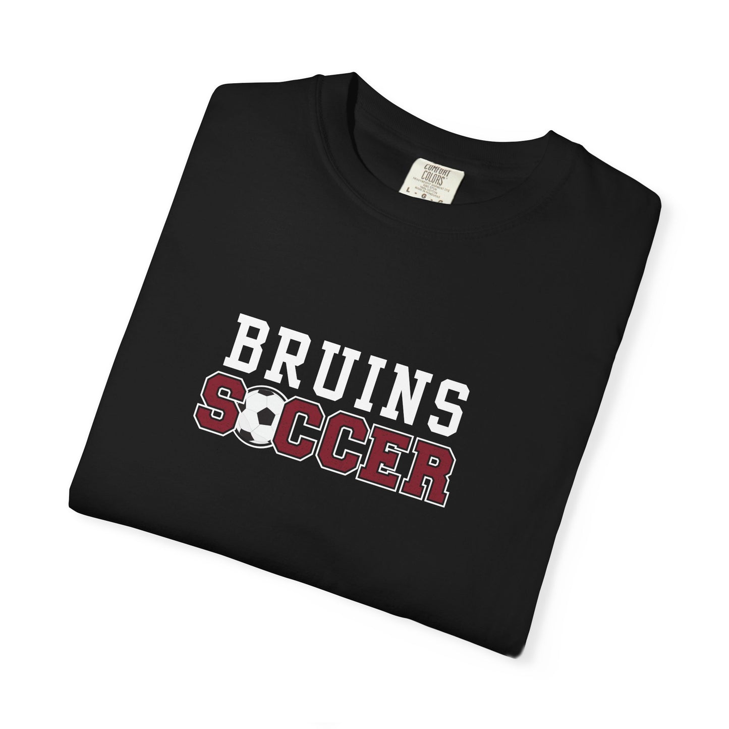 Bruins Soccer Garment-Dyed T-Shirt, Unisex Sports Tee, Comfortable Casual Wear, Perfect Gift for Soccer Fans, Team Spirit Apparel