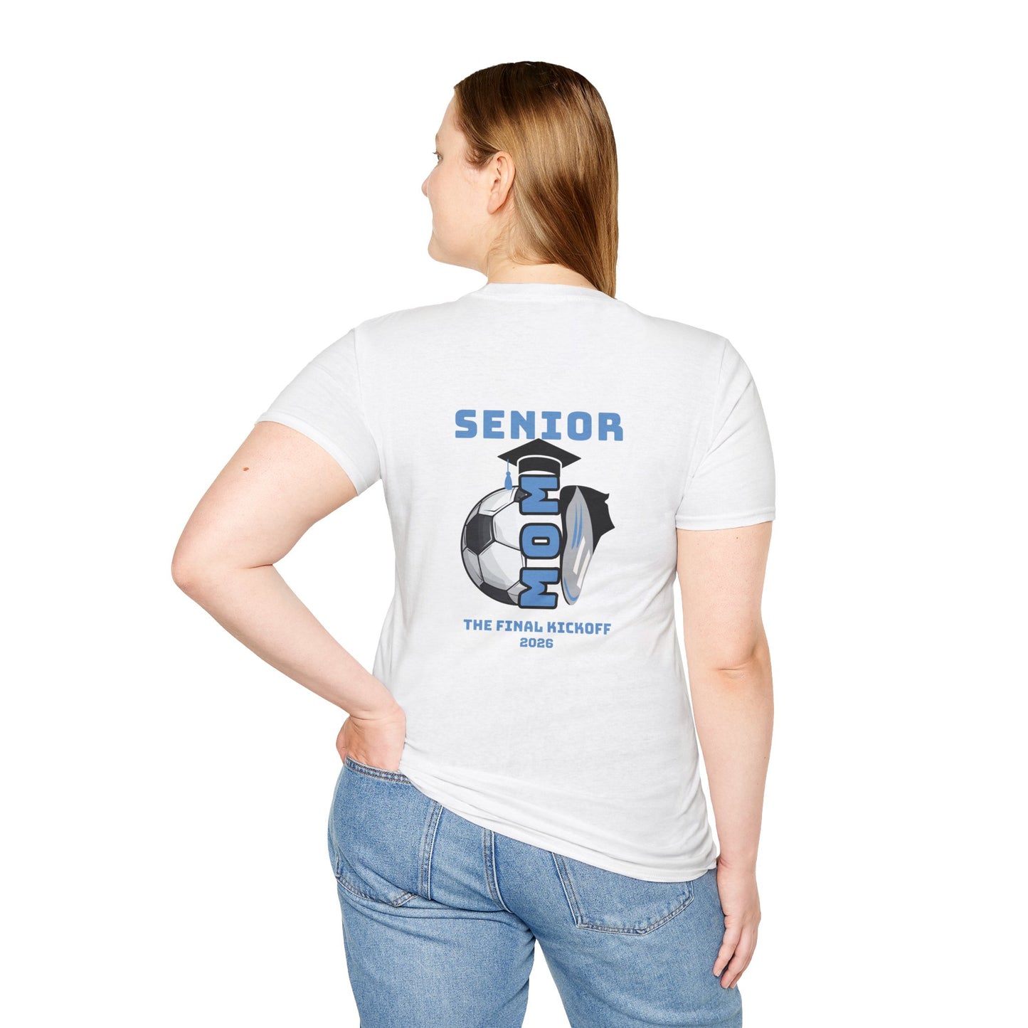 Senior Soccer Mom T-Shirt - Final Kickoff 2026, Unisex Sports Tee, Graduation Gift, Athletic Apparel, School Spirit Shirt