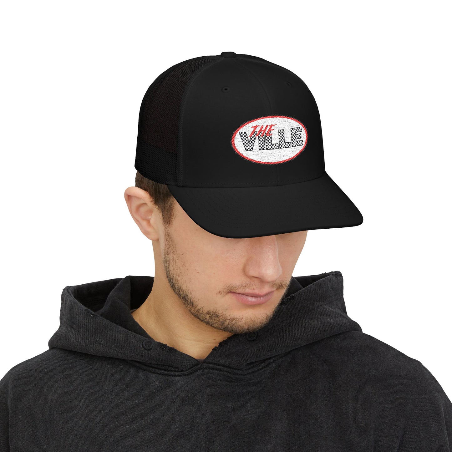 The Ville Snapback Trucker Cap, Stylish Embroidered Cap, Perfect for Game Day
