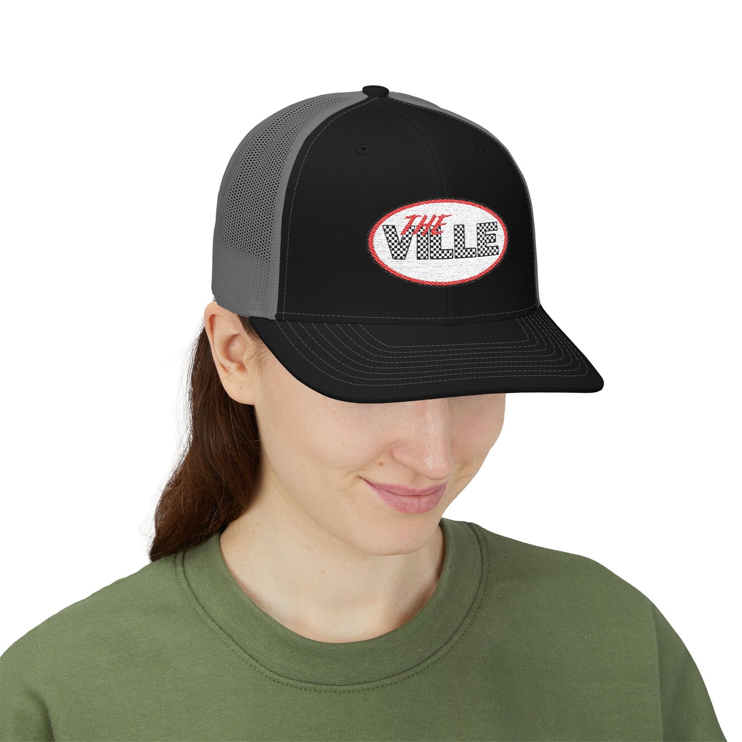 The Ville Snapback Trucker Cap, Stylish Embroidered Cap, Perfect for Game Day