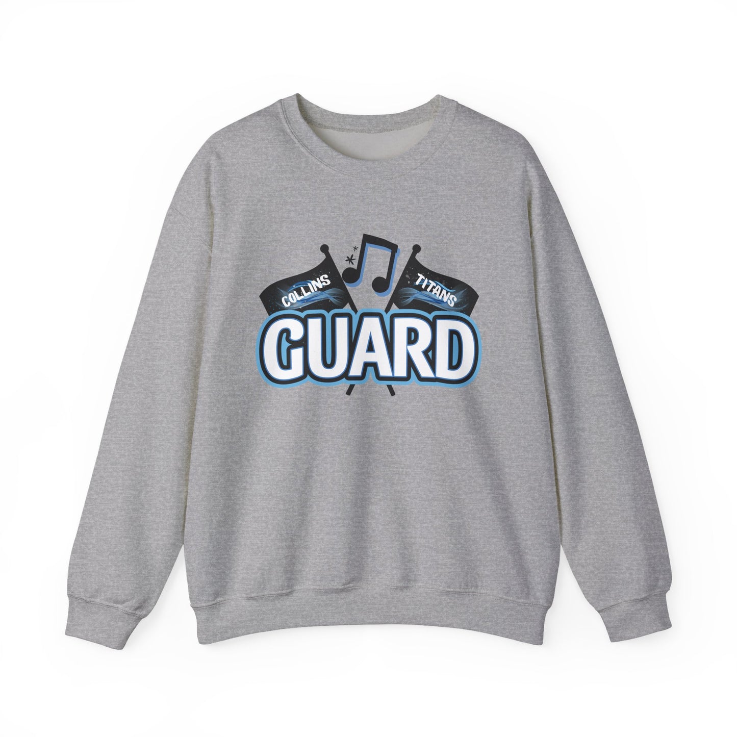 Color Guard Crewneck Sweatshirt - Perfect for Marching Band- Collins High School