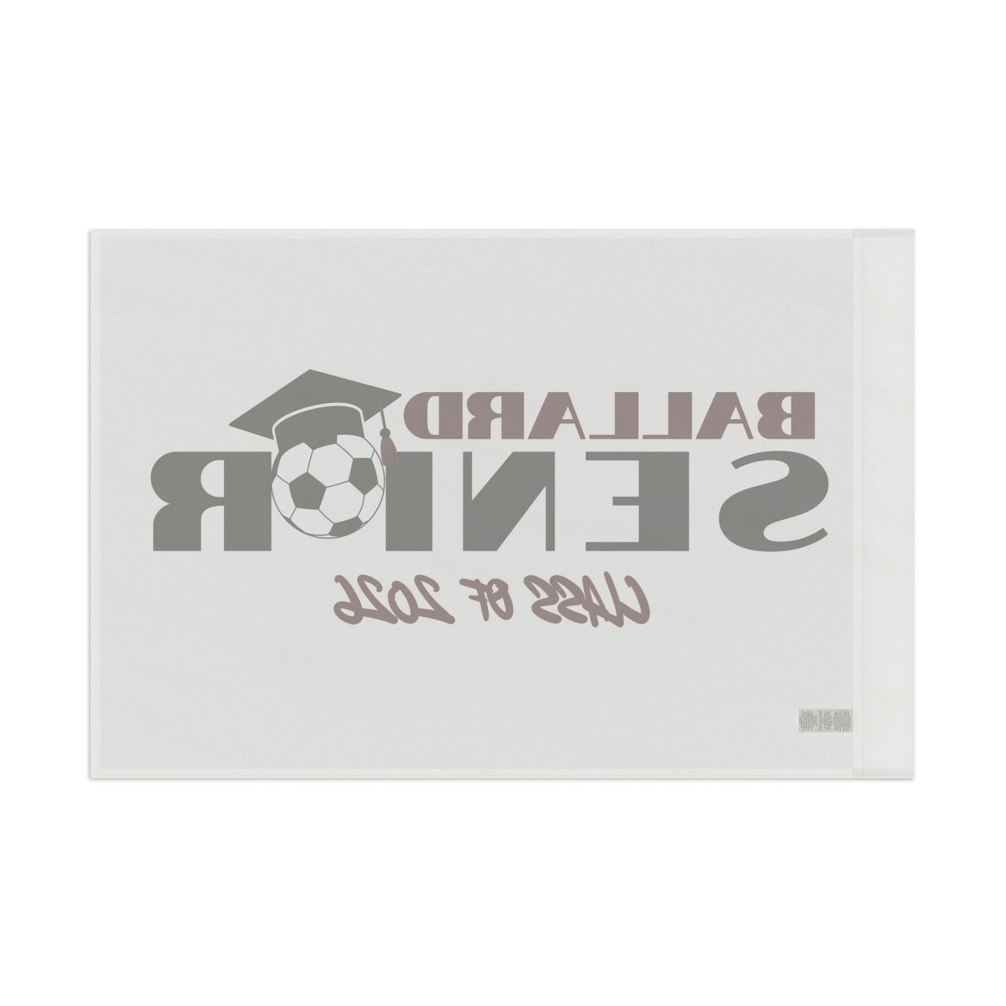 Custom Senior Flag for Graduates, Class of 2026, Soccer Decor, High School Celebration, Graduation Gift