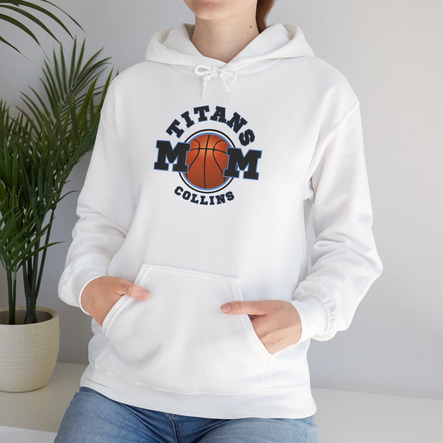 Titans MOM Basketball Hoodie – Personalized Collins Team Spirit Sweatshirt