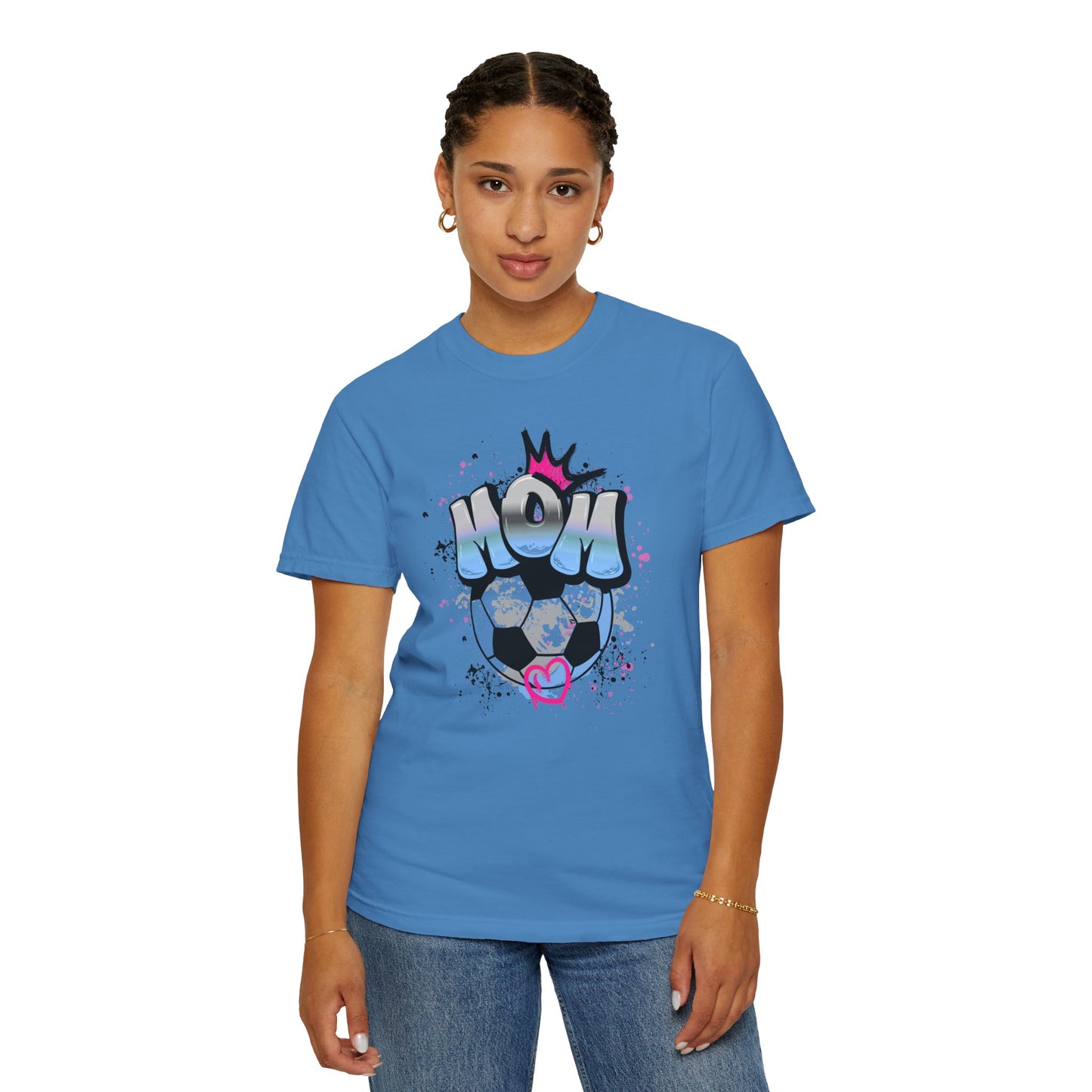 Soccer Mom T-Shirt, Cool Soccer Mom Gear, Casual Wear, Unisex Garment-Dyed Shirt