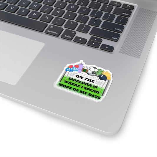 Sideline Supporter Sticker: Perfect for Soccer Parents, Cheer on Game Day, Fun Gift for Coaches, Laptop Decor, Unique Sports Souvenirs