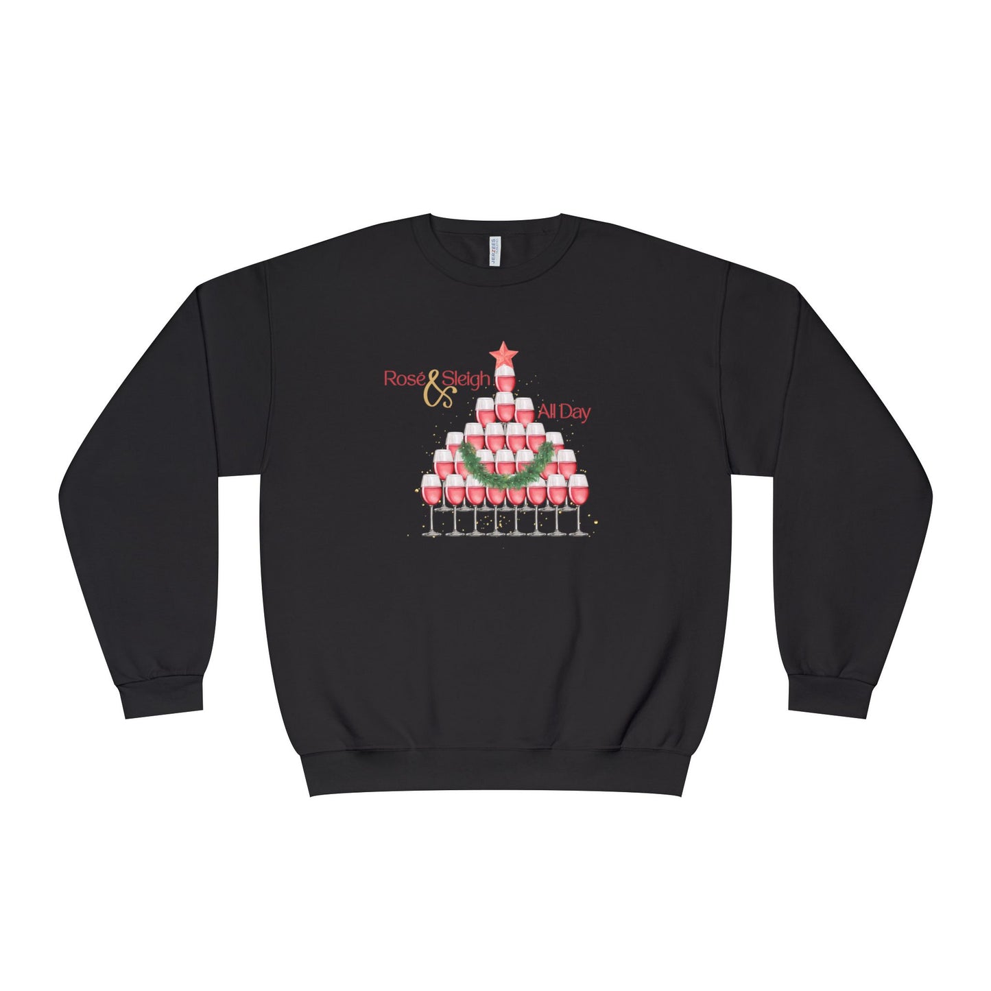 Rose and Sleigh, All Day Holiday Crewneck