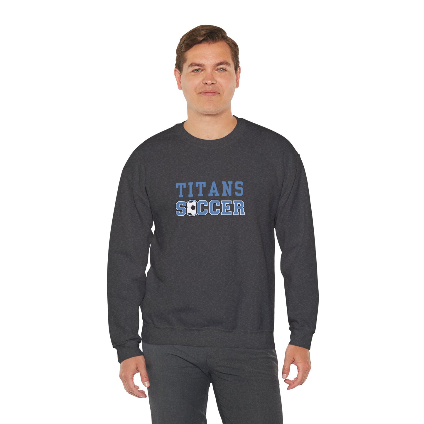 Titans Soccer Crewneck Sweatshirt, Ideal for Parents & Fans, Collins High School Soccer