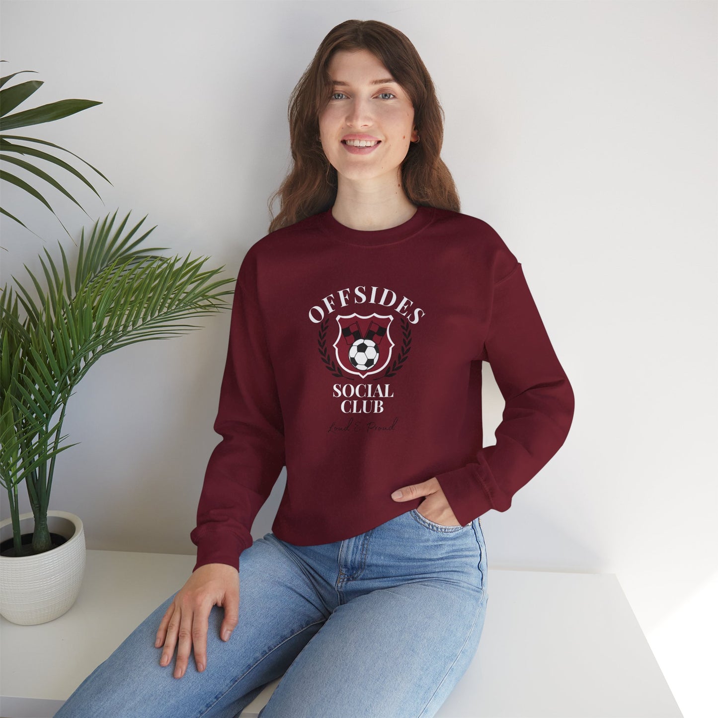 Soccer Club Crewneck Sweatshirt, Offside Sweatshirt, Sports Apparel, Gift for Soccer Fans, Casual Wear