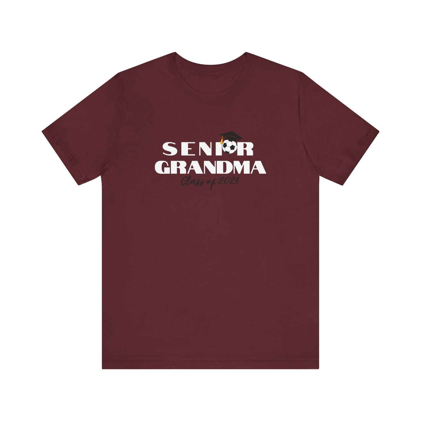 Soccer Senior Grandma Jersey T-Shirt, Class of 2026 Shirt, Gift for Graduation, Family Celebration