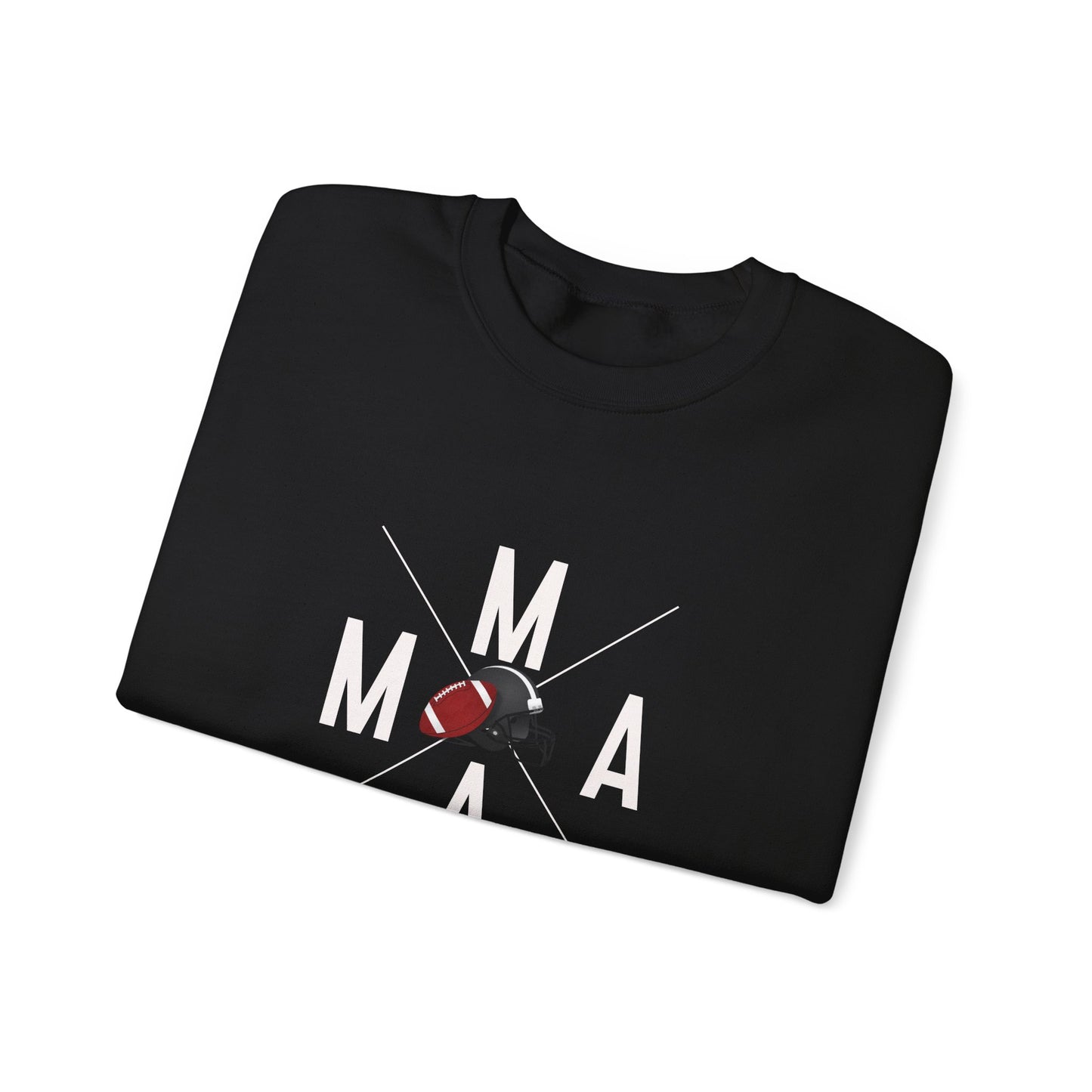 Stylish MAMA Crewneck Sweatshirt, Unisex Sweatshirt, Casual Wear, Football Season, Gift for Moms, Sports Sweatshirt, Fitness Clothing