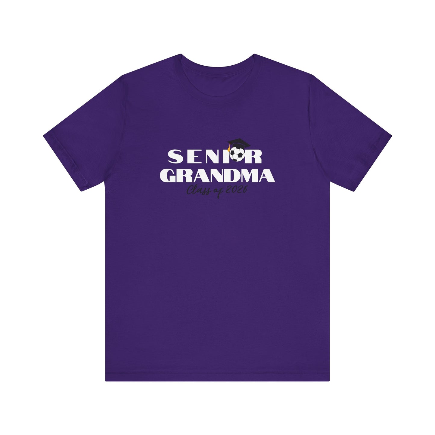 Soccer Senior Grandma Jersey T-Shirt, Class of 2026 Shirt, Gift for Graduation, Family Celebration
