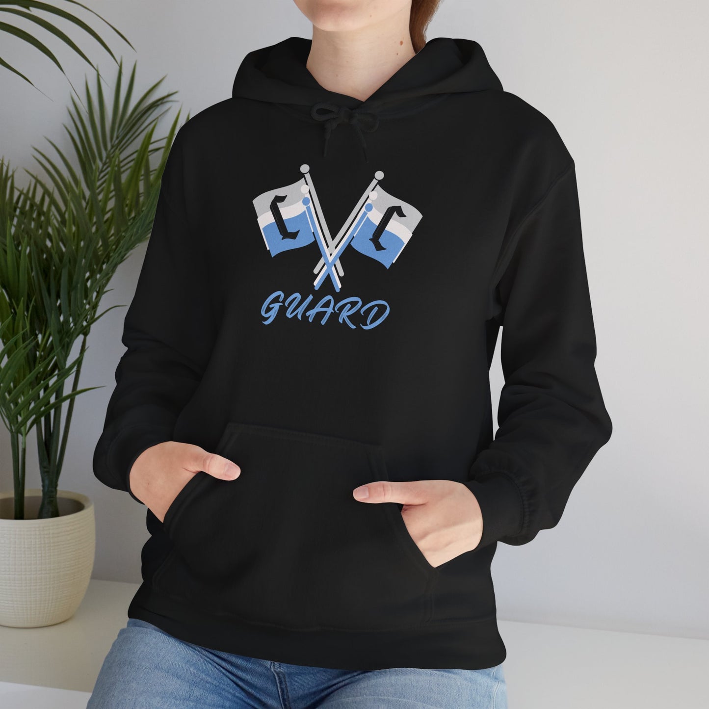 Collins Color Guard Hoodie, Unisex Heavy Blend Sweatshirt, Sports Gear, Hooded Sweatshirt, Team Apparel