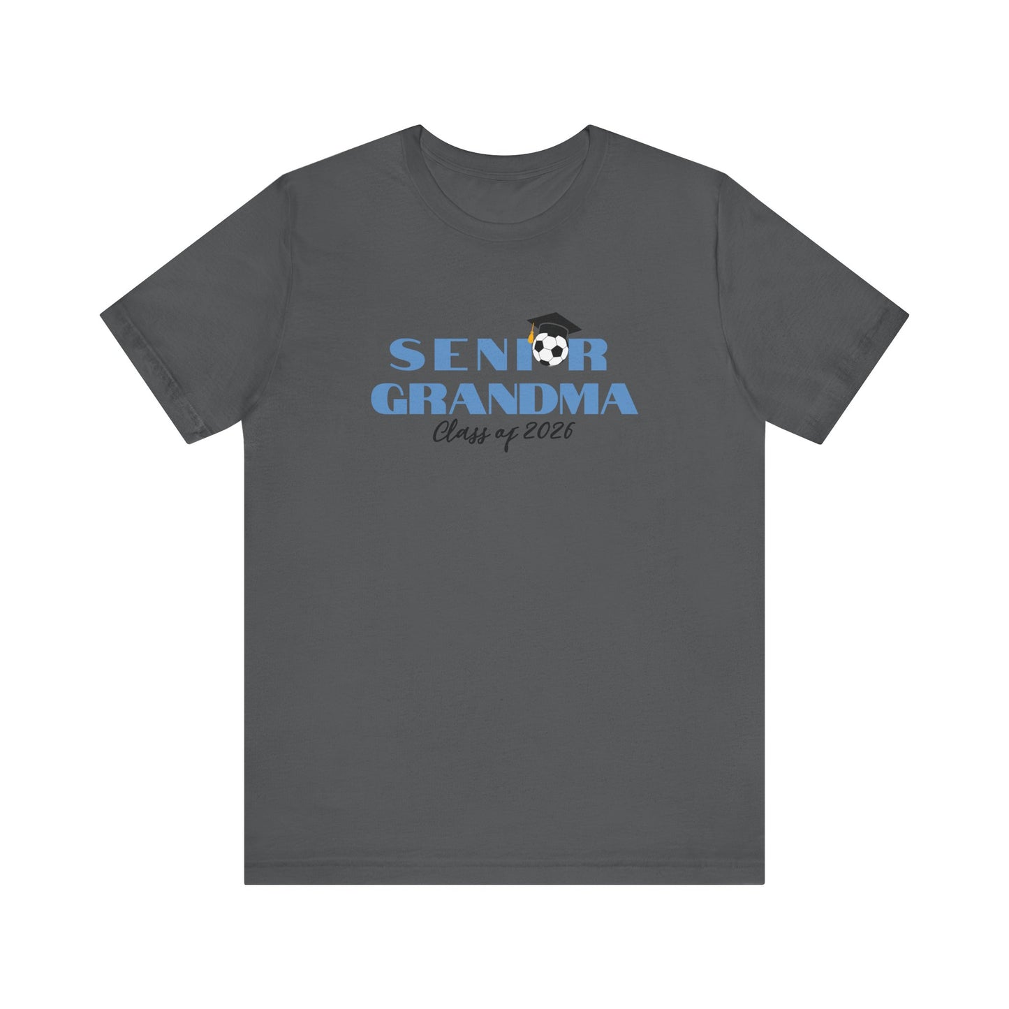 Soccer Senior Grandma Jersey T-Shirt, Class of 2026 Shirt, Gift for Graduation, Family Celebration