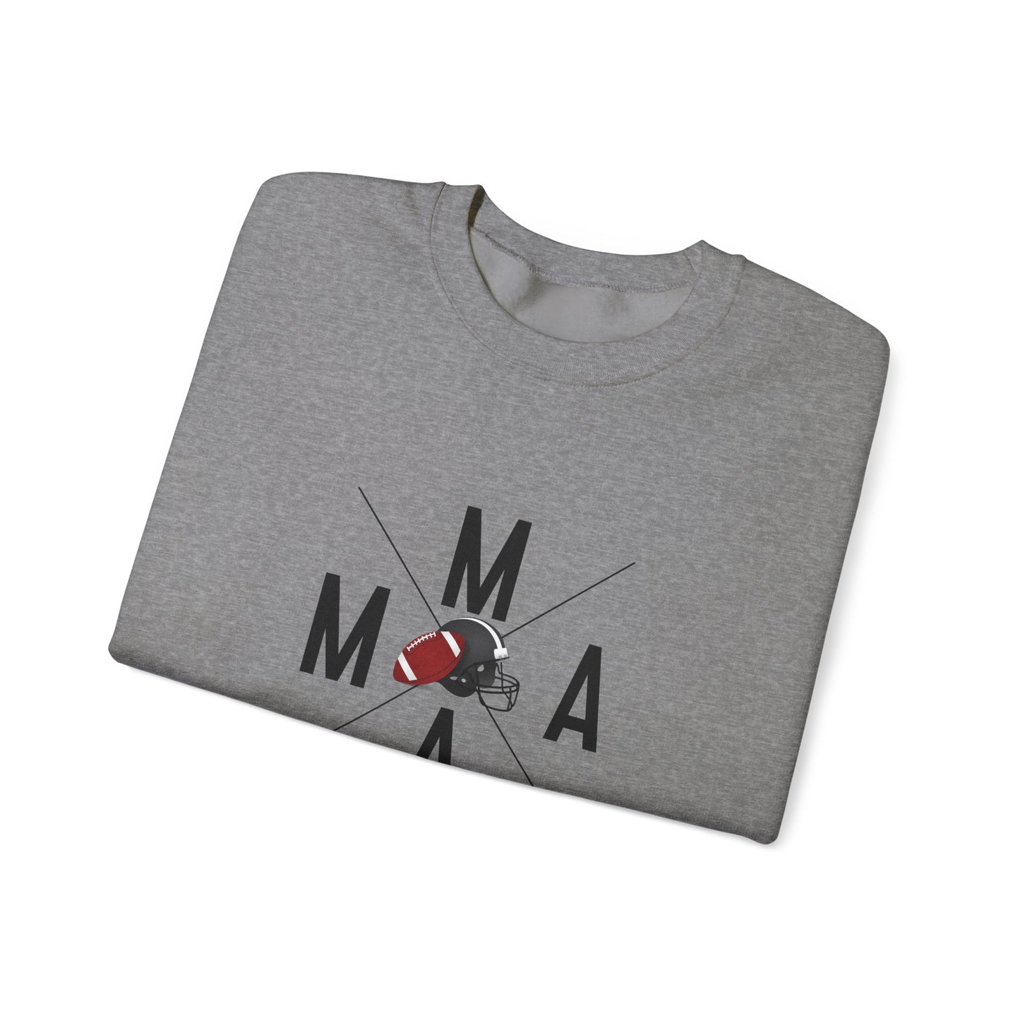 Stylish MAMA Crewneck Sweatshirt, Unisex Sweatshirt, Casual Wear, Football Season, Gift for Moms, Sports Sweatshirt, Fitness Clothing