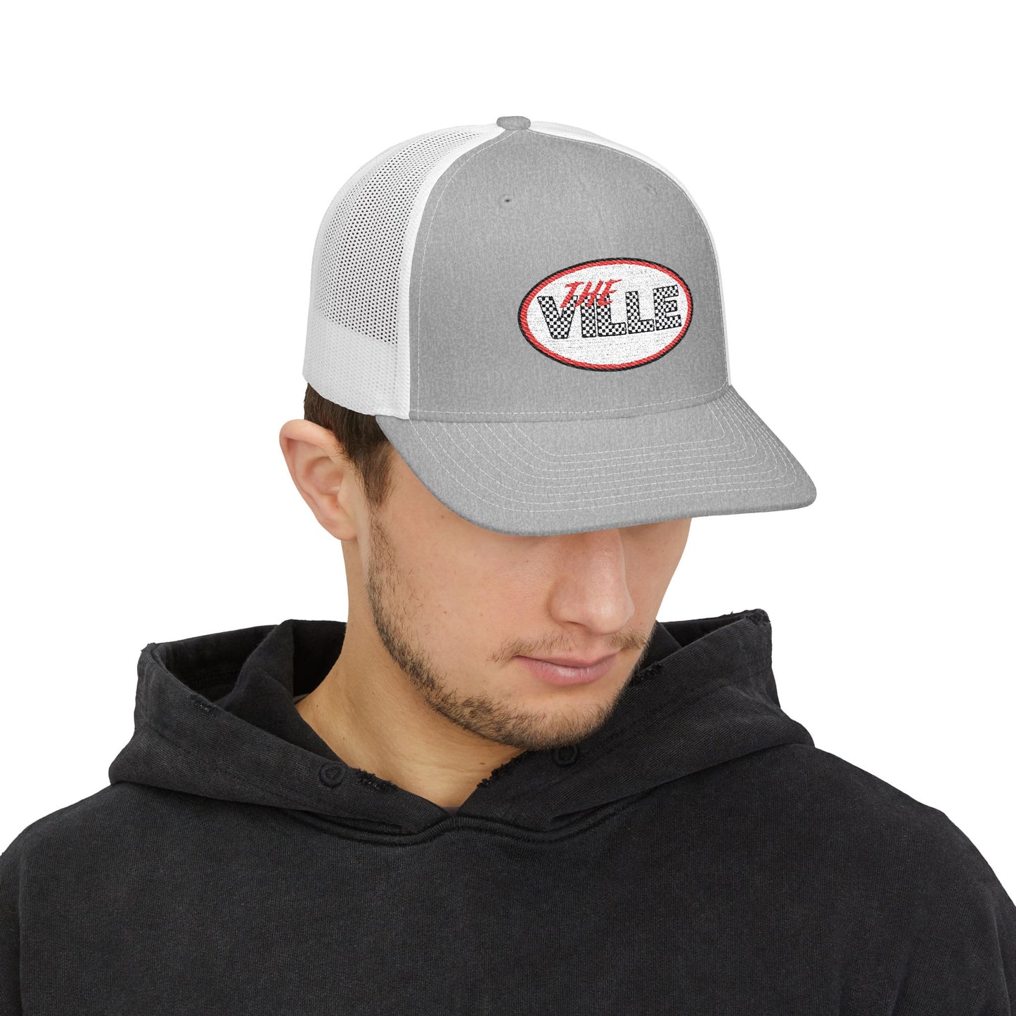 The Ville Snapback Trucker Cap, Stylish Embroidered Cap, Perfect for Game Day