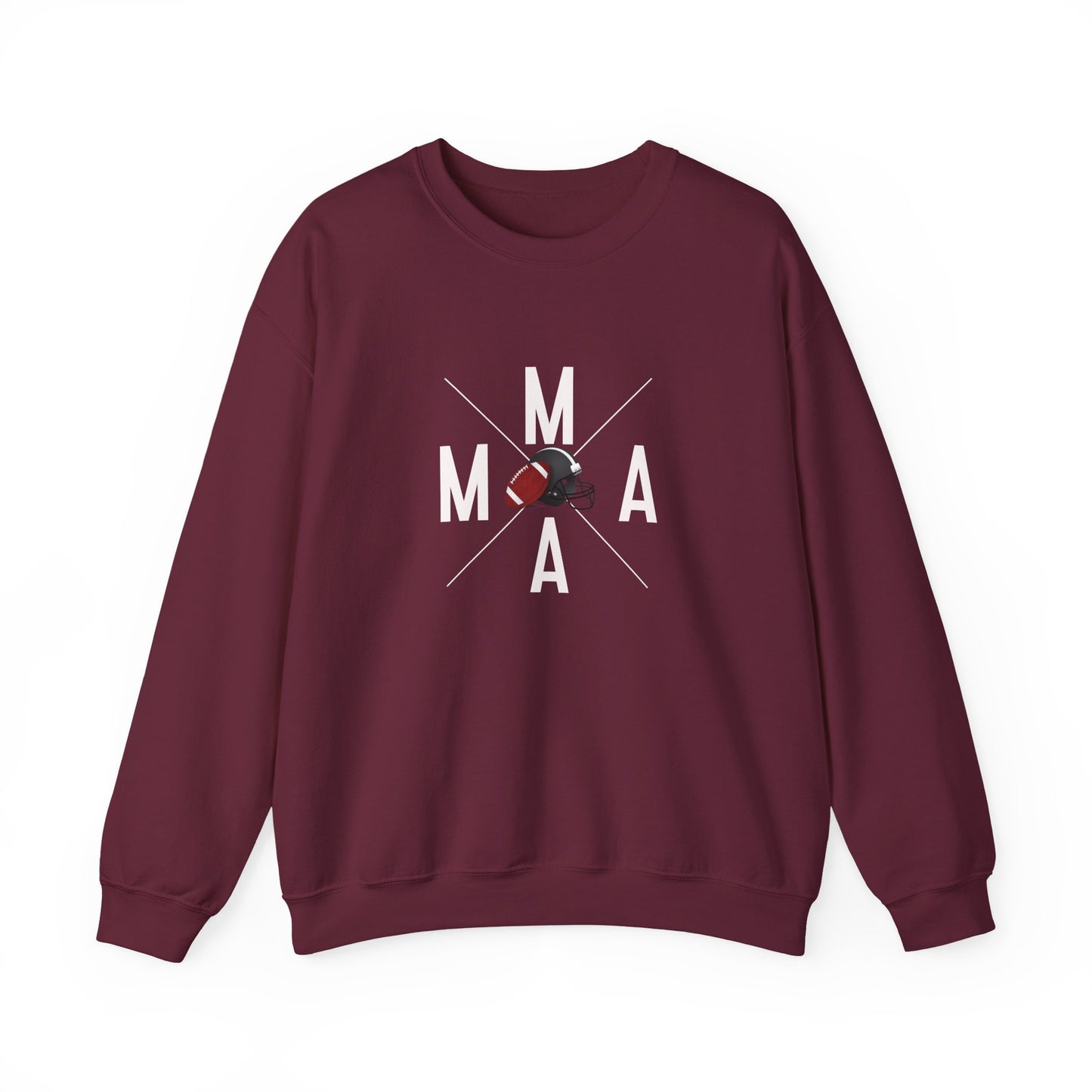 Stylish MAMA Crewneck Sweatshirt, Unisex Sweatshirt, Casual Wear, Football Season, Gift for Moms, Sports Sweatshirt, Fitness Clothing