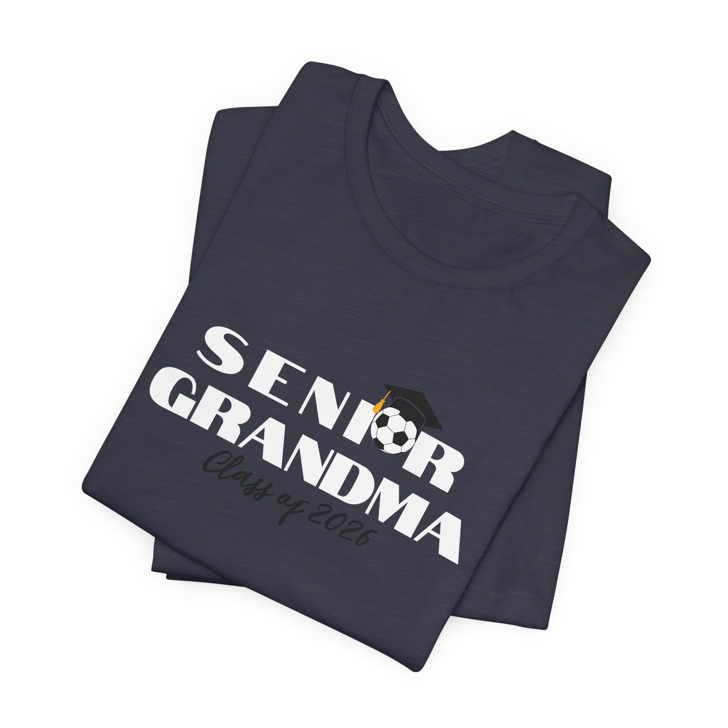 Soccer Senior Grandma Jersey T-Shirt, Class of 2026 Shirt, Gift for Graduation, Family Celebration