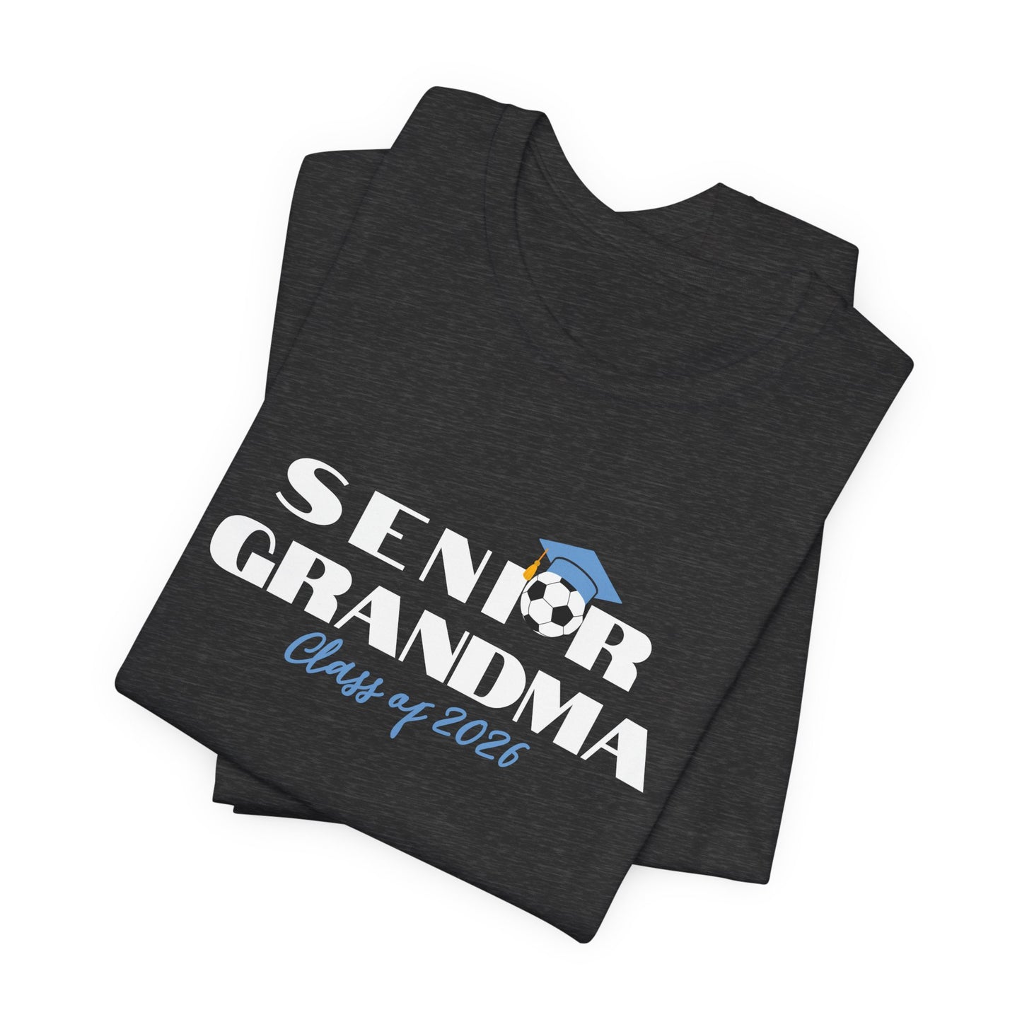 Soccer Senior Grandma Jersey T-Shirt, Class of 2026 Shirt, Gift for Graduation, Family Celebration