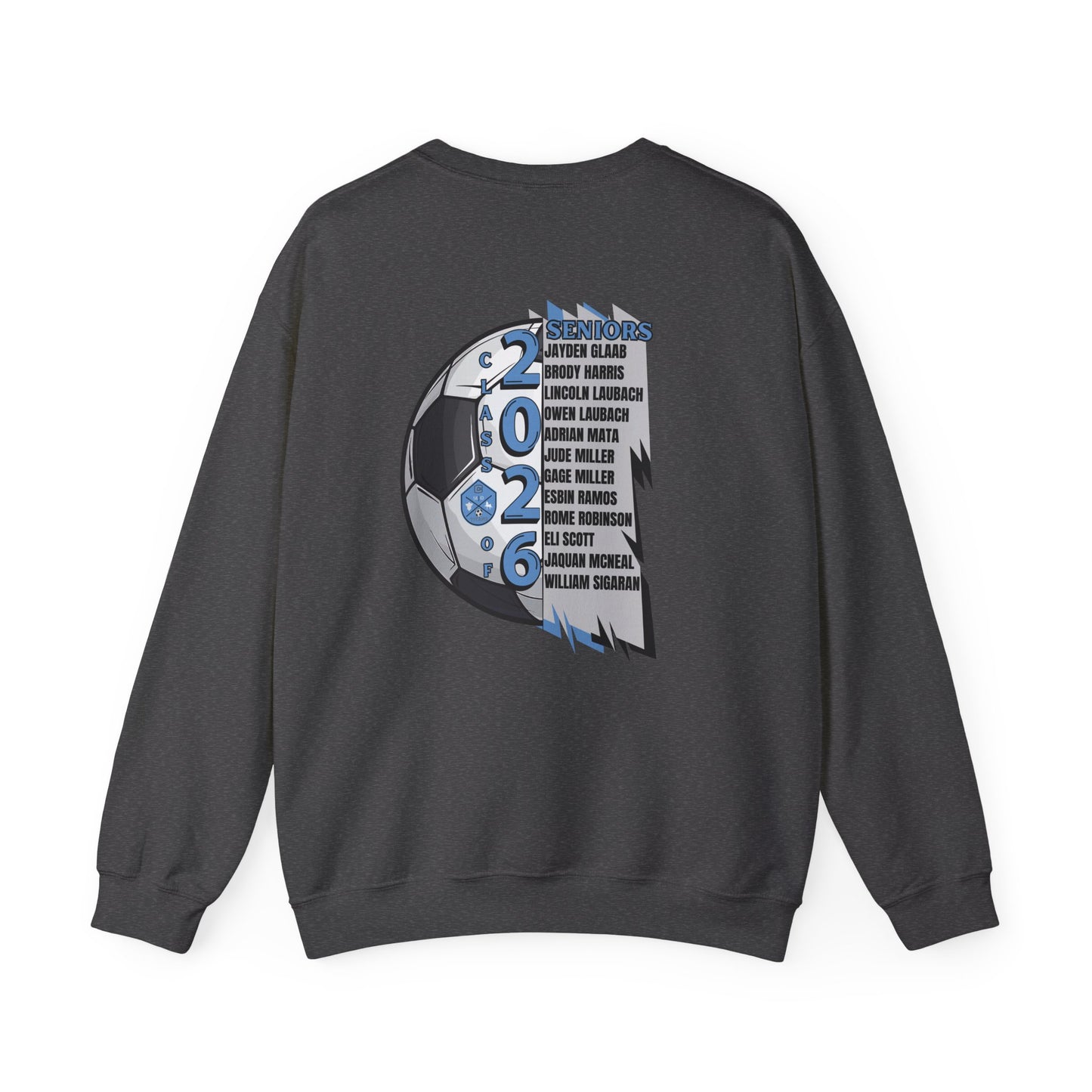 Collins Soccer Seniors Crewneck Sweatshirt, Class of 2026, High School Soccer