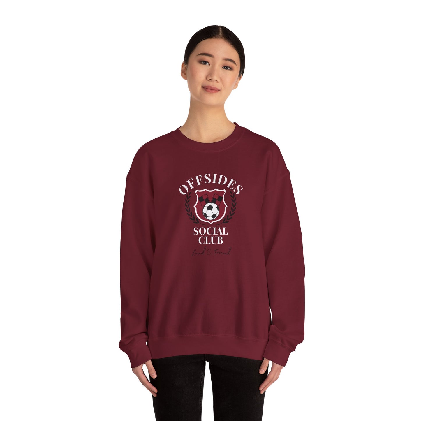 Soccer Club Crewneck Sweatshirt, Offside Sweatshirt, Sports Apparel, Gift for Soccer Fans, Casual Wear