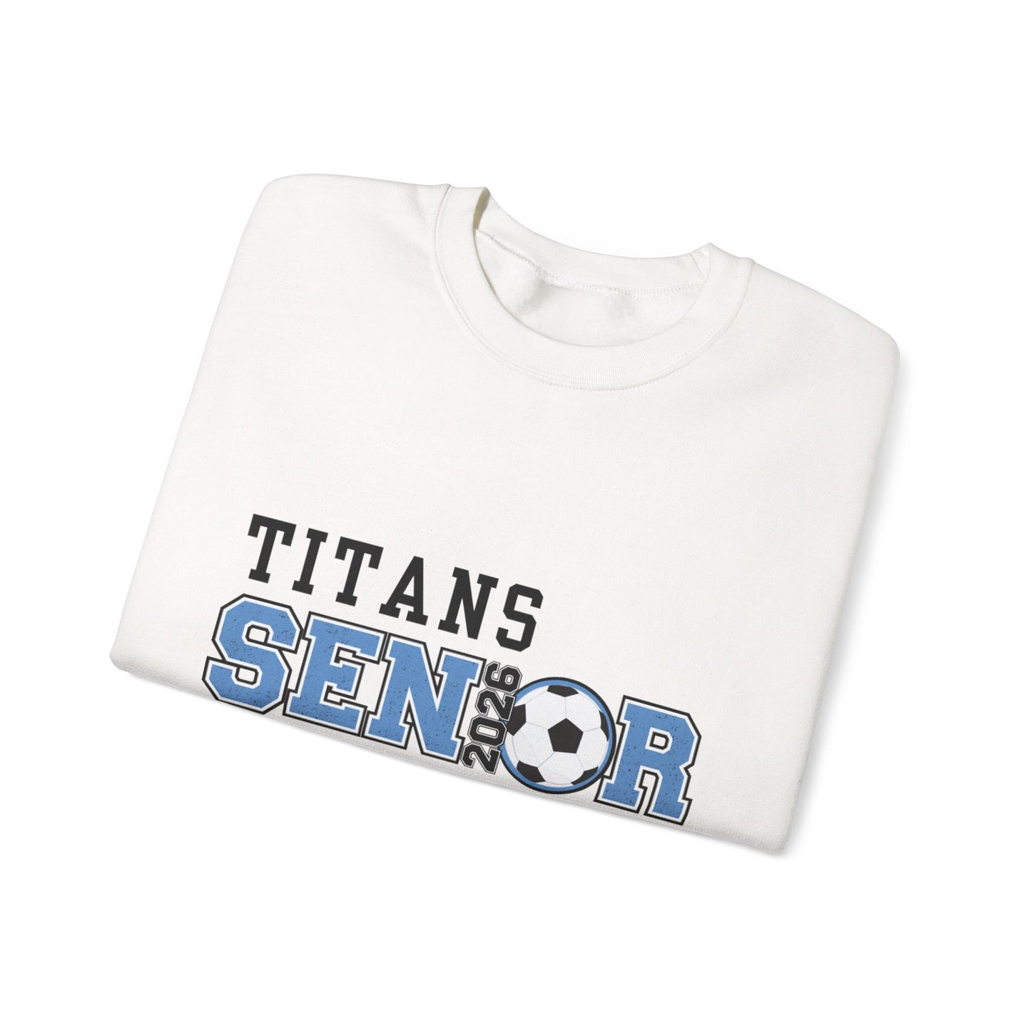 Titan Soccer Senior Mom Sweatshirt | Cozy Team Spirit Wear, Gift for Sports Moms, Comfortable Crewneck, Perfect for Game Days