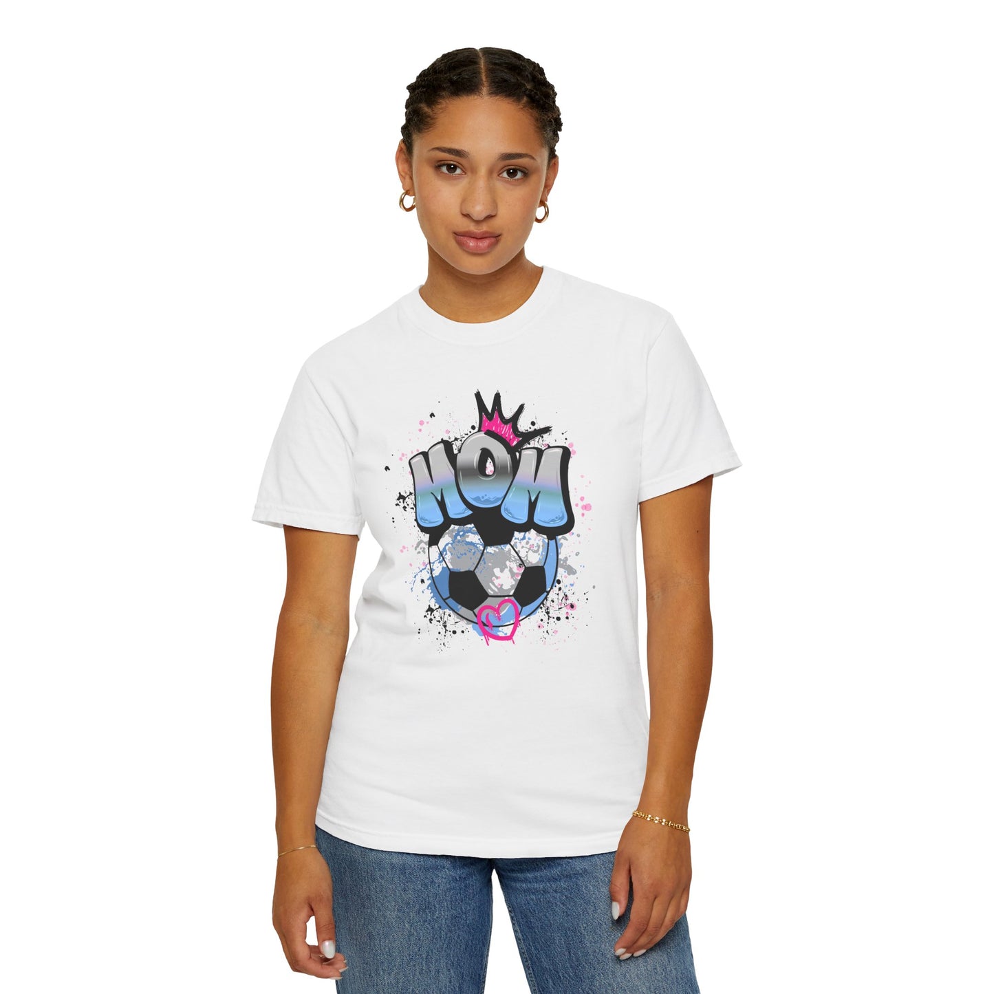 Soccer Mom T-Shirt, Cool Soccer Mom Gear, Casual Wear, Unisex Garment-Dyed Shirt