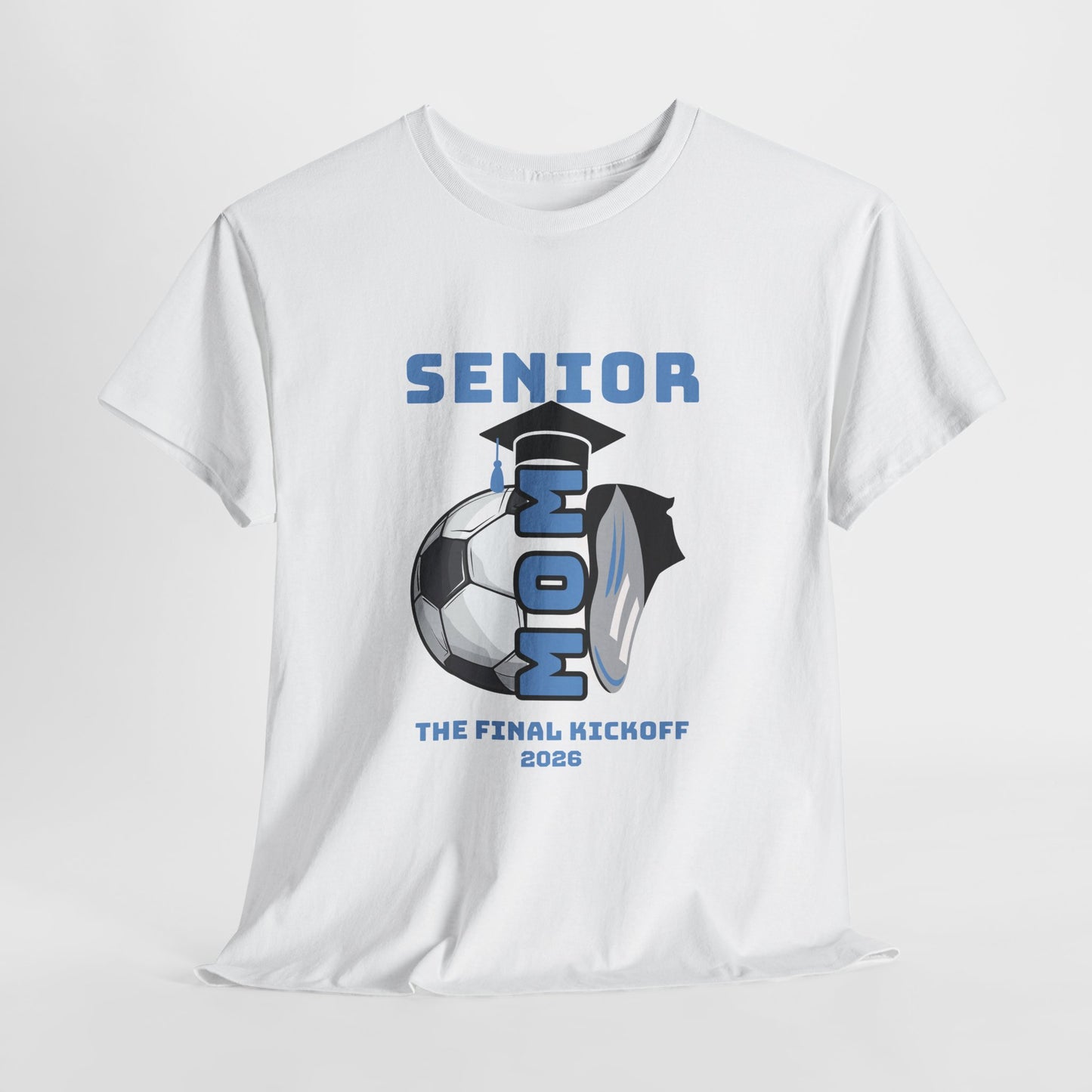 Senior Soccer Heavy Cotton Tee, Graduation Shirt, Class of 2026 Apparel