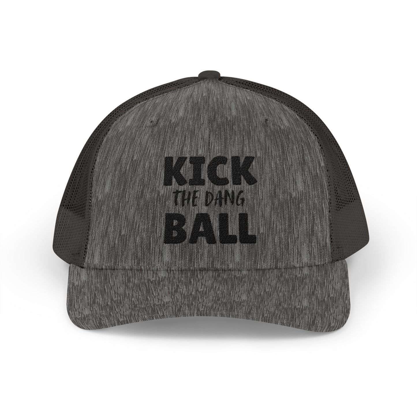 Kick the Dang Ball Snapback Trucker Cap, Sports Cap, Casual Cap, Gift for Athletes, Fun Hat for Outdoor Events