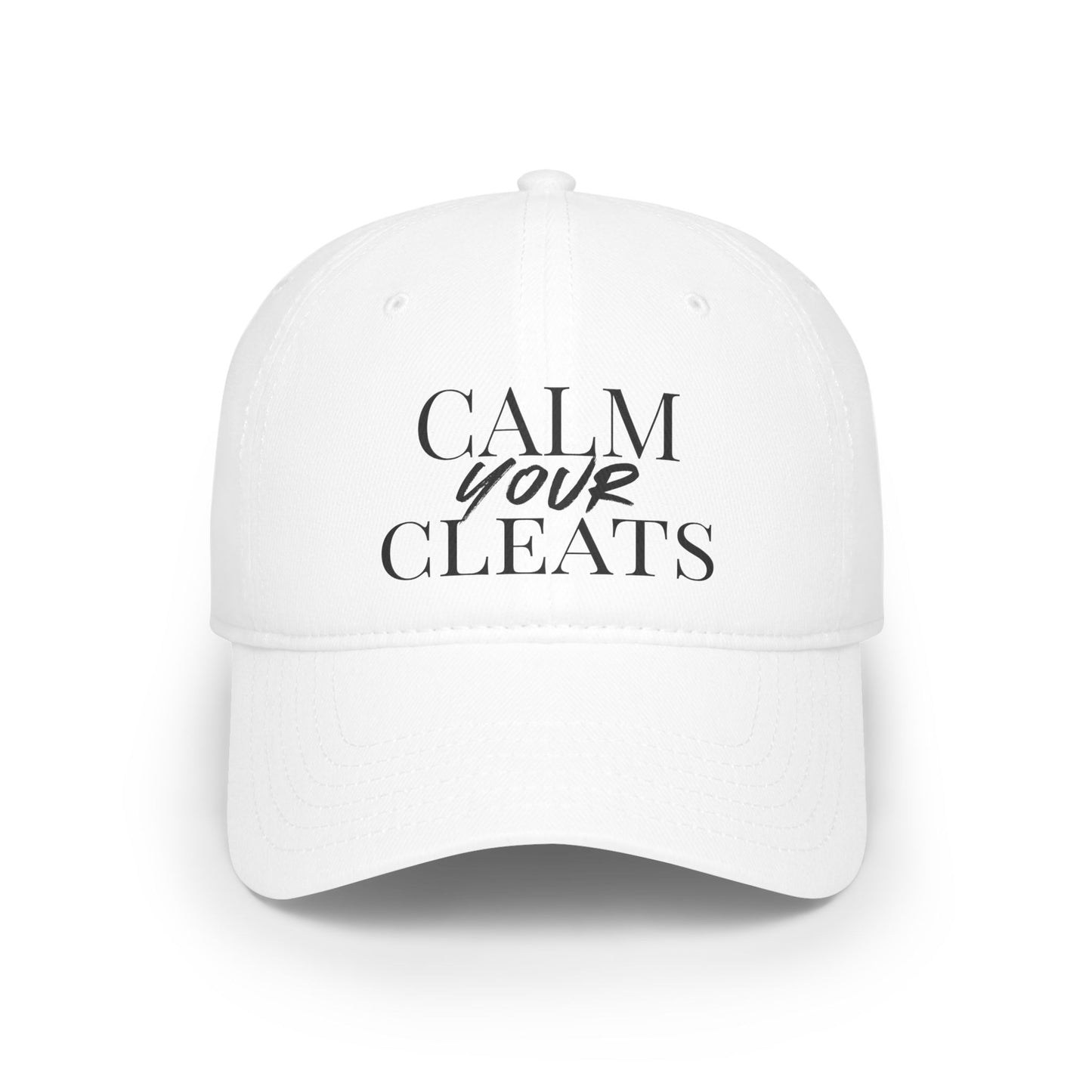 Calm Your Cleats, Casual Sports Hat, Soccer Gift, Relaxed Fit Cap, Vintage Style Cap, Gift for Him/Her