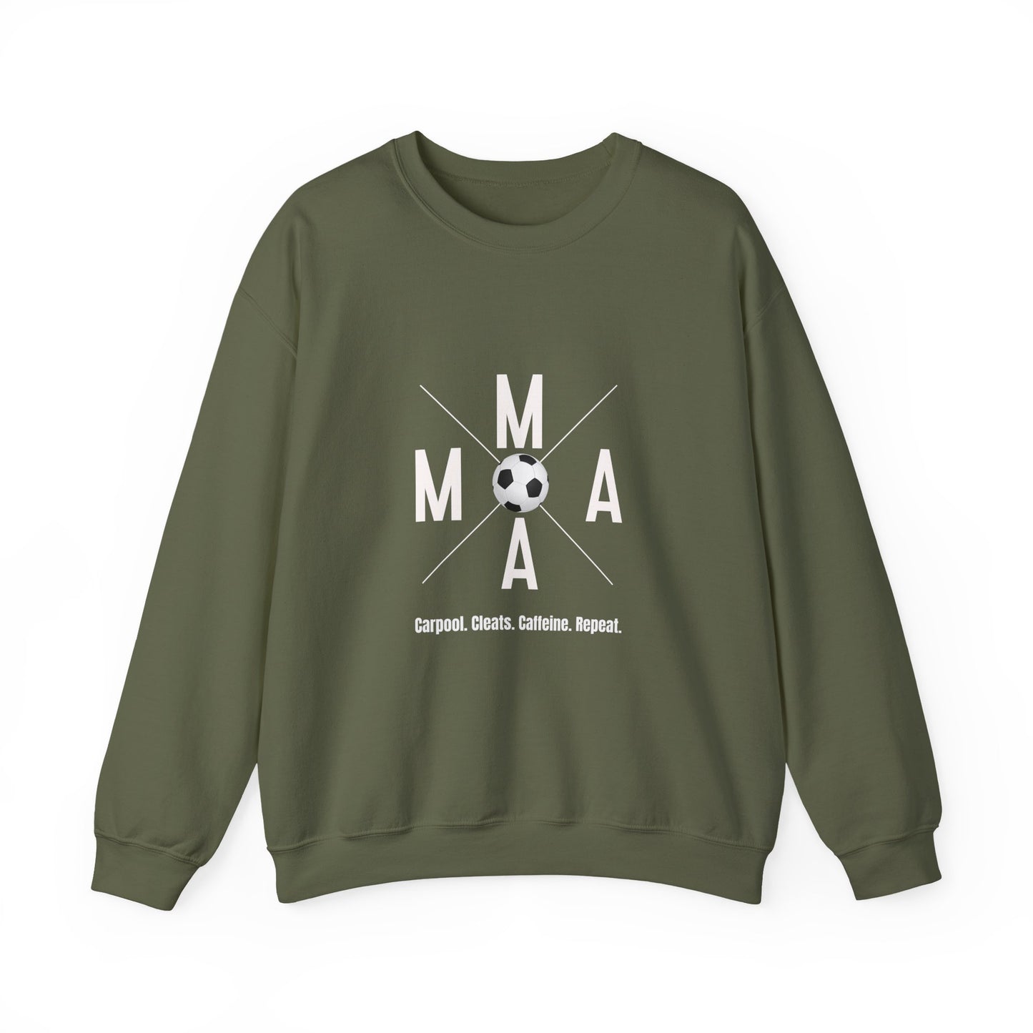 SOCCER MAMA Crewneck Sweatshirt, Sports Apparel, Gift for Soccer Moms, Casual Wear, Soccer Player Sweatshirt