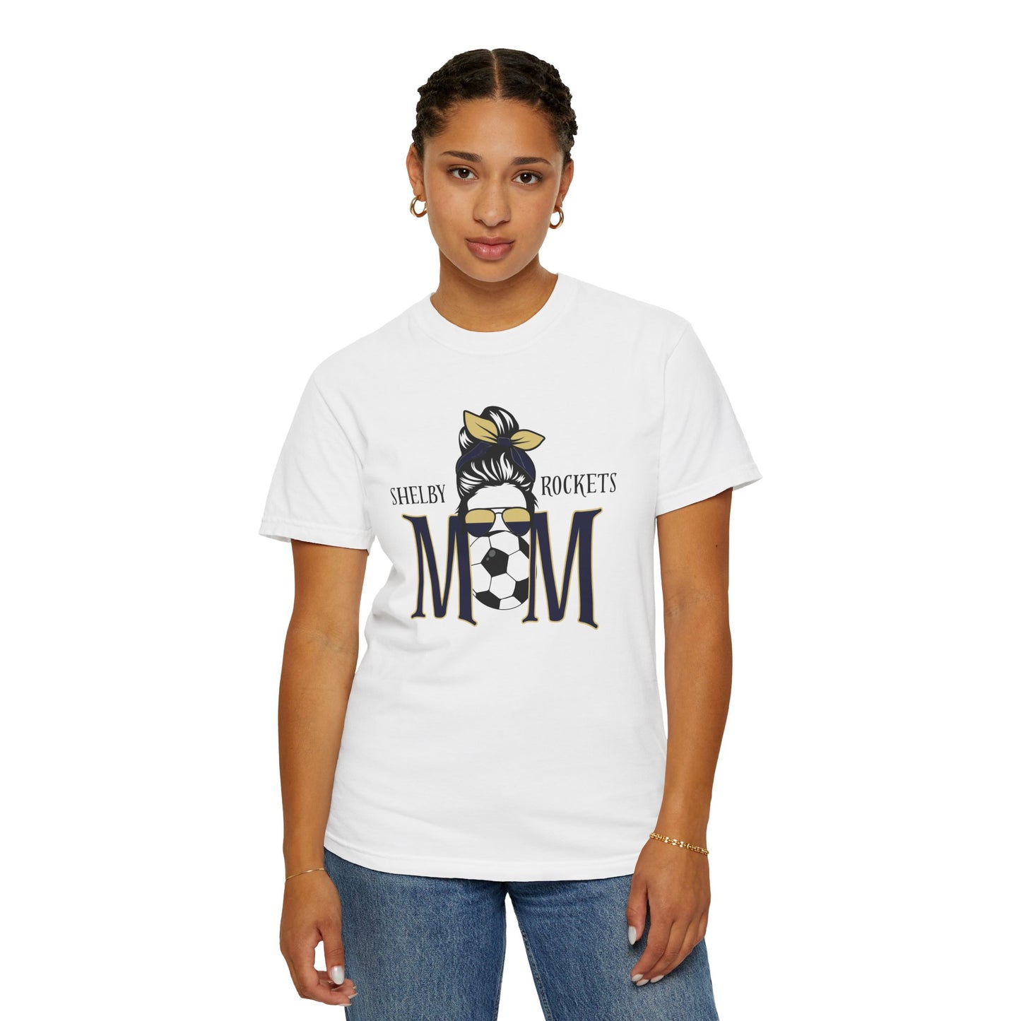 Shelby Rockets Cool Soccer Mom T-Shirt, Gift for Sports Moms, Garment-Dyed Tee