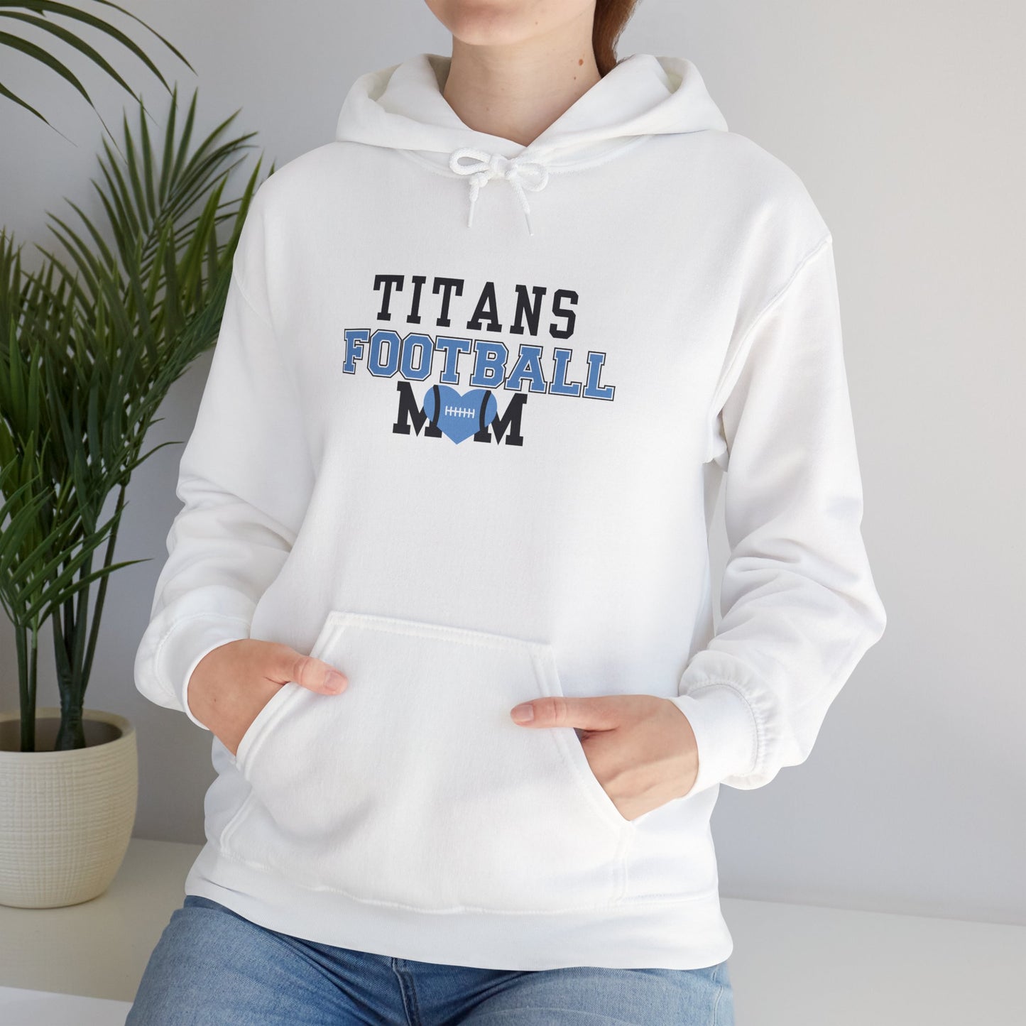 Titans Football Mom Hoodie, Game Day Apparel, Team Spirit Clothing