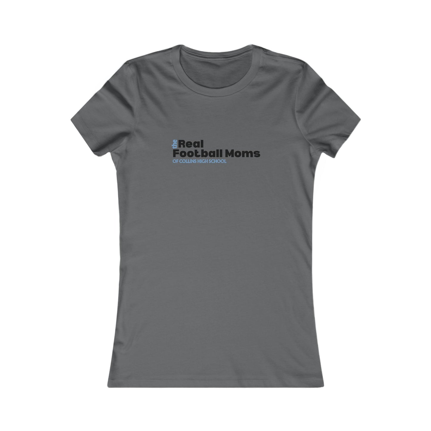 Real Football Moms of Collins High School Tee, Women's Favorite Tee for Game Day, Sports Apparel