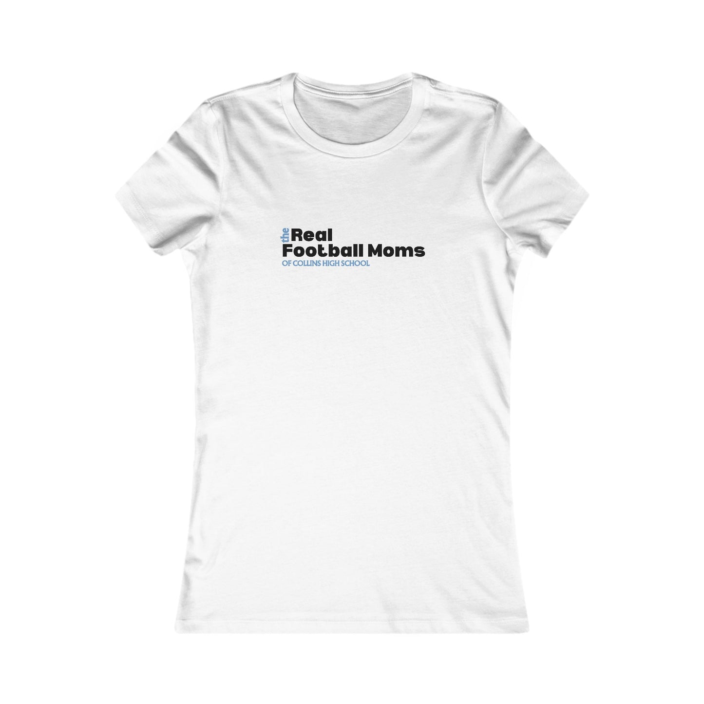 Real Football Moms of Collins High School Tee, Women's Favorite Tee for Game Day, Sports Apparel