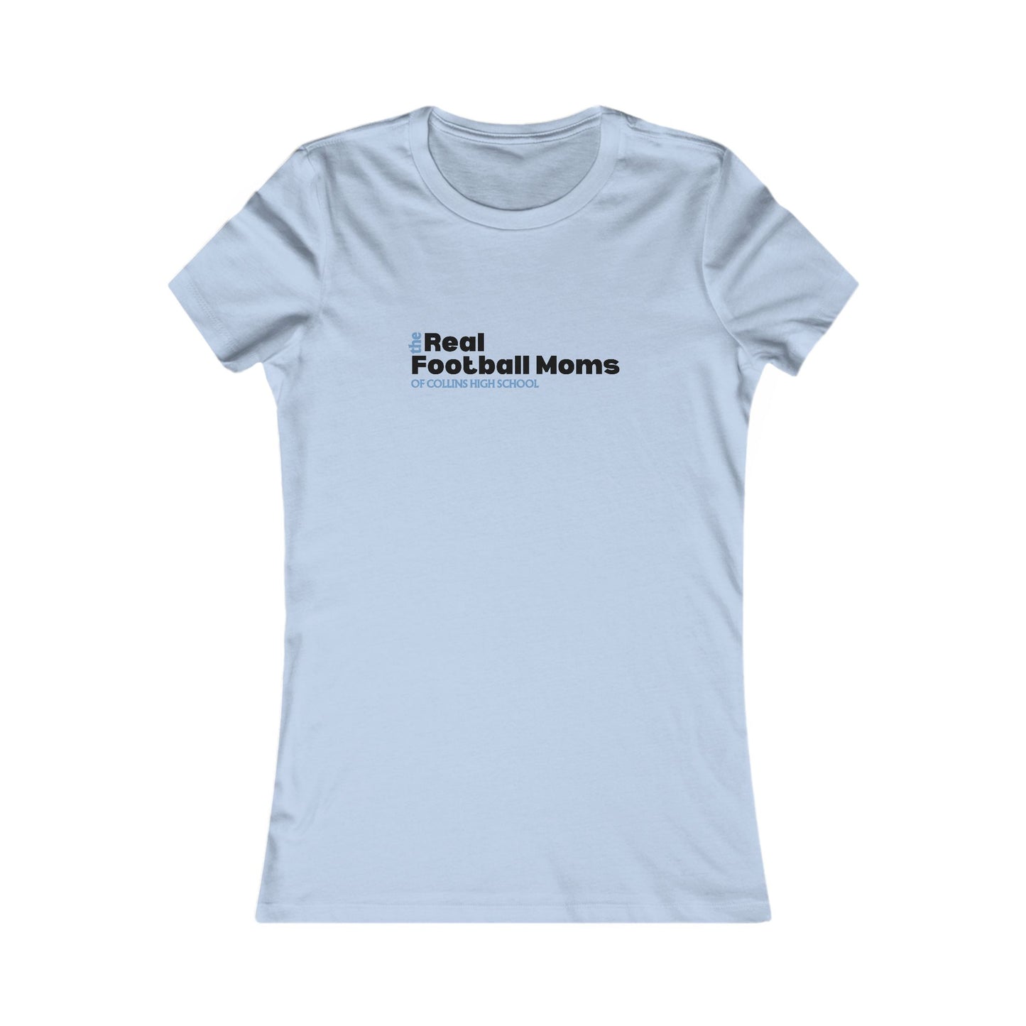 Real Football Moms of Collins High School Tee, Women's Favorite Tee for Game Day, Sports Apparel