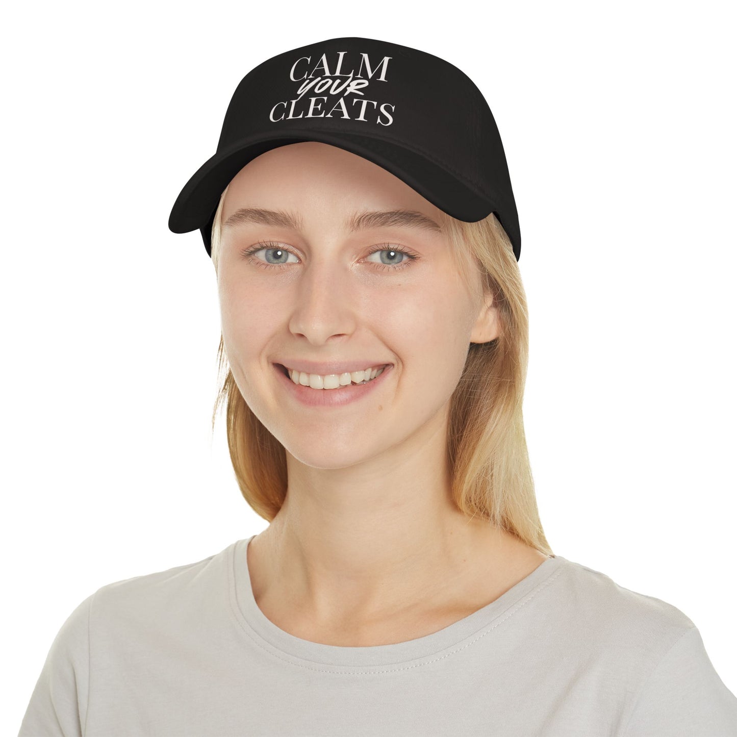 Calm Your Cleats, Casual Sports Hat, Soccer Gift, Relaxed Fit Cap, Vintage Style Cap, Gift for Him/Her