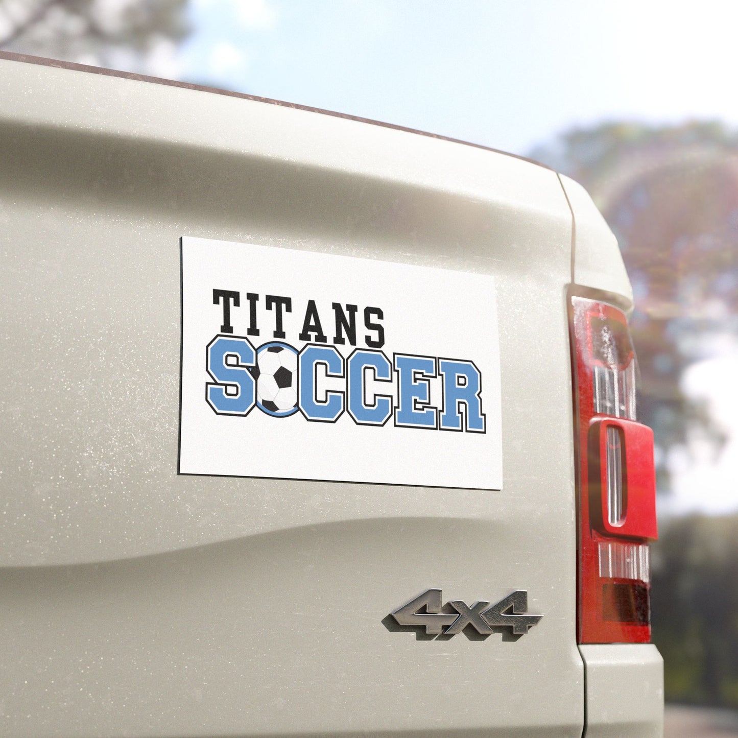 Soccer Car Magnets, Titans Soccer Magnet, Sports Car Decor, Gift for Soccer Fans, Team Spirit Accessories