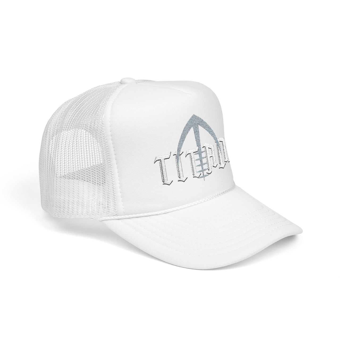 TITANS Embroidered Foam Trucker Hat, Stylish Snapback, Collins Football