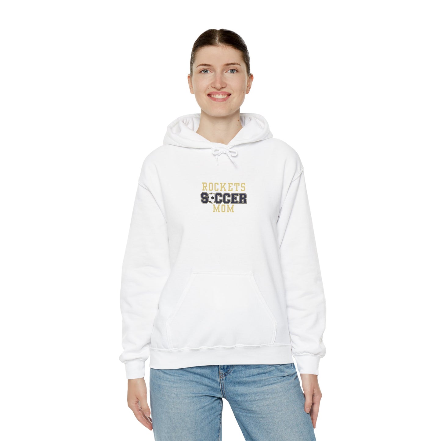Rockets Soccer Mom Hoodie - Unisex Heavy Blend Sweatshirt, Sports Team Apparel, Gift for Moms, Casual Wear, Game Day Outfit
