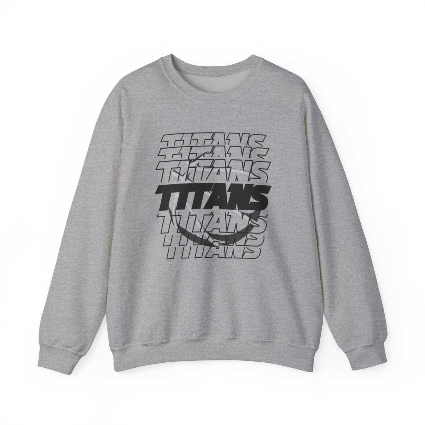 TITANS on Repeat Sweatshirt — Retro Stacked Basketball Crewneck
