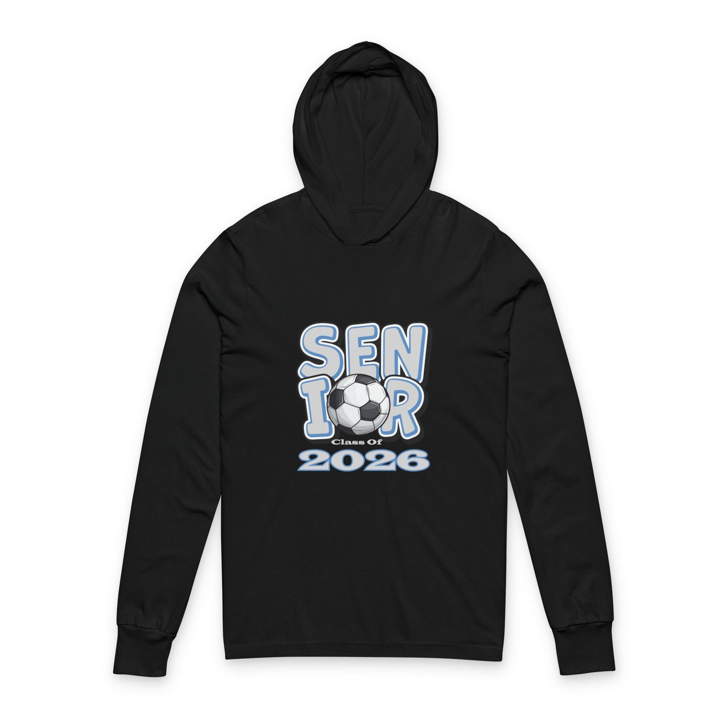 Senior 2026 Hooded Long Sleeve Tee, Graduation Gift, Class of 2026, Hoodie, High School Spirit Wear