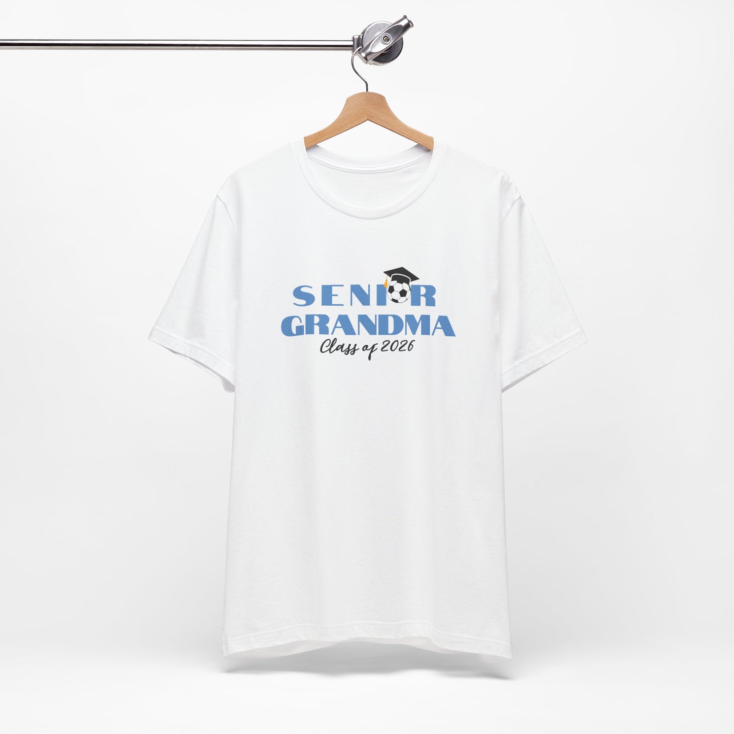 Soccer Senior Grandma Jersey T-Shirt, Class of 2026 Shirt, Gift for Graduation, Family Celebration