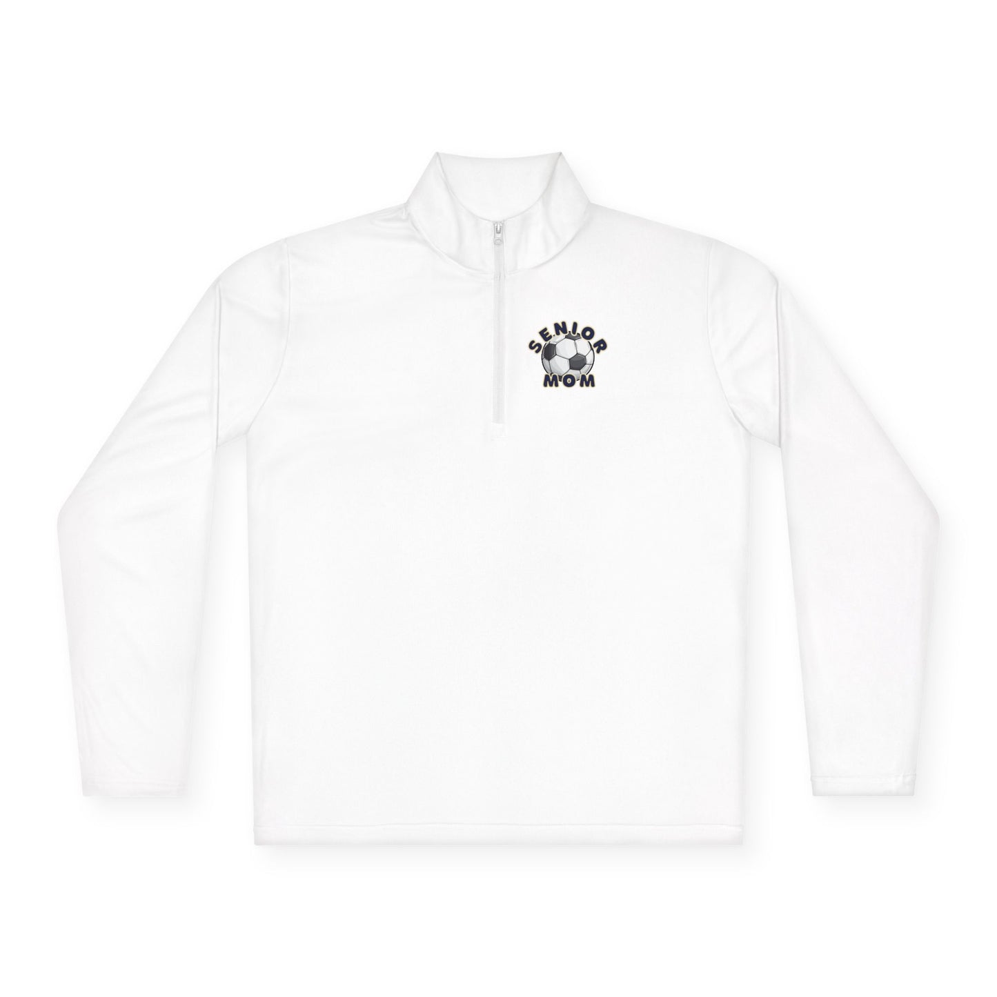 Senior Mom Stylish Unisex Quarter-Zip Pullover, Casual Layering, Gift for Men & Women, Sporty Style, Perfect for Fall & Winter