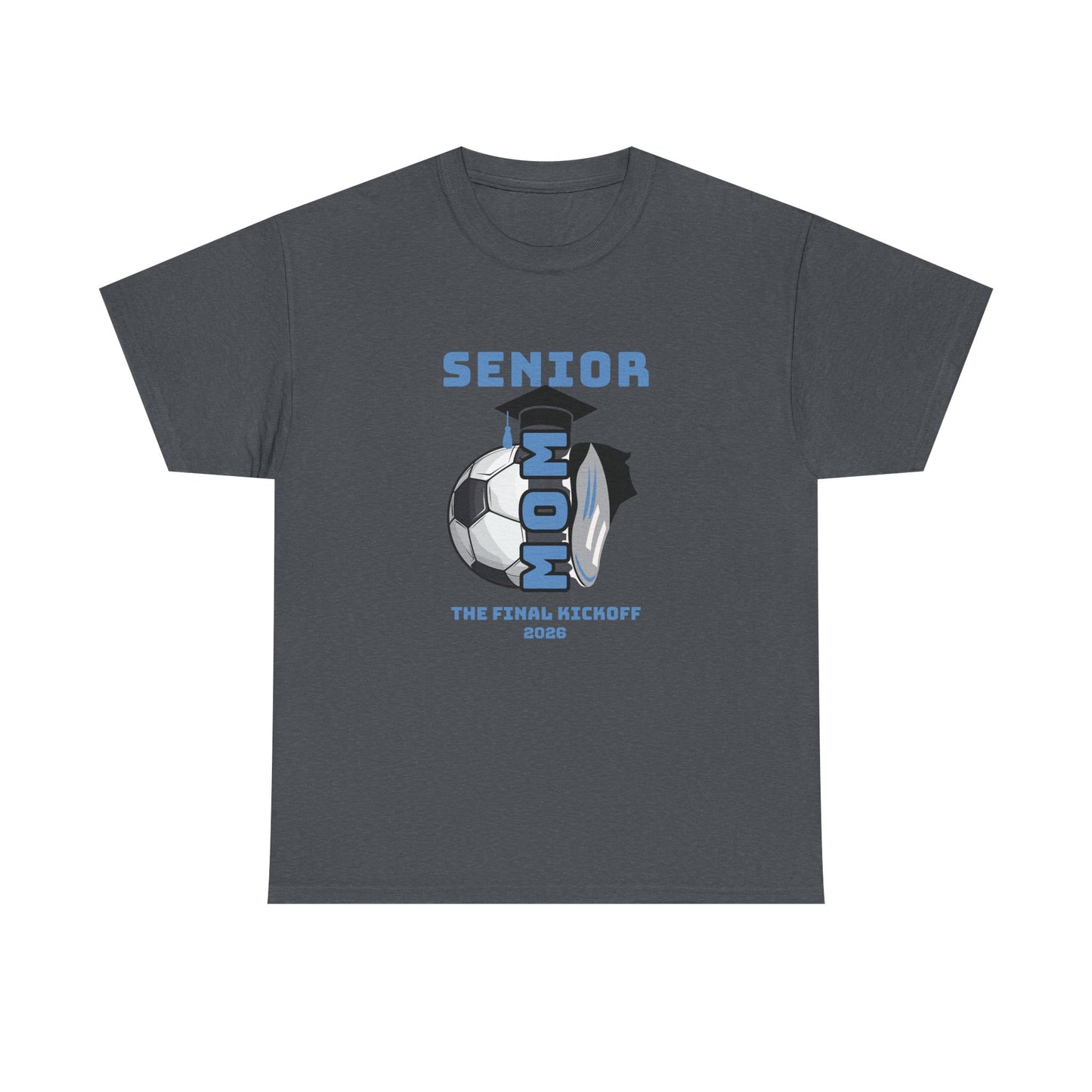 Senior Soccer Heavy Cotton Tee, Graduation Shirt, Class of 2026 Apparel