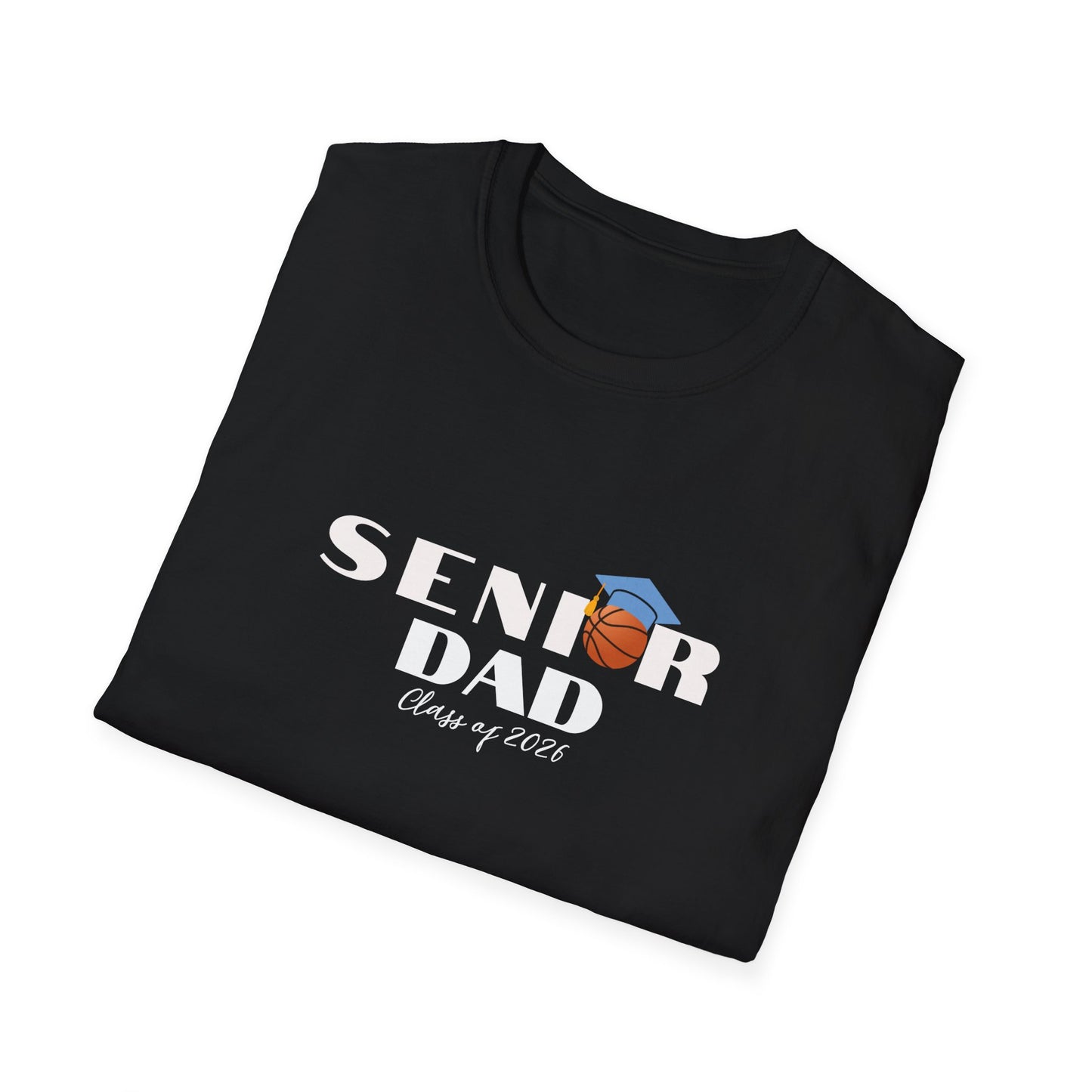 Senior Basketball Dad, Graduation T-Shirt, Unisex Tee for Fathers, Dad Shirt for Celebrations
