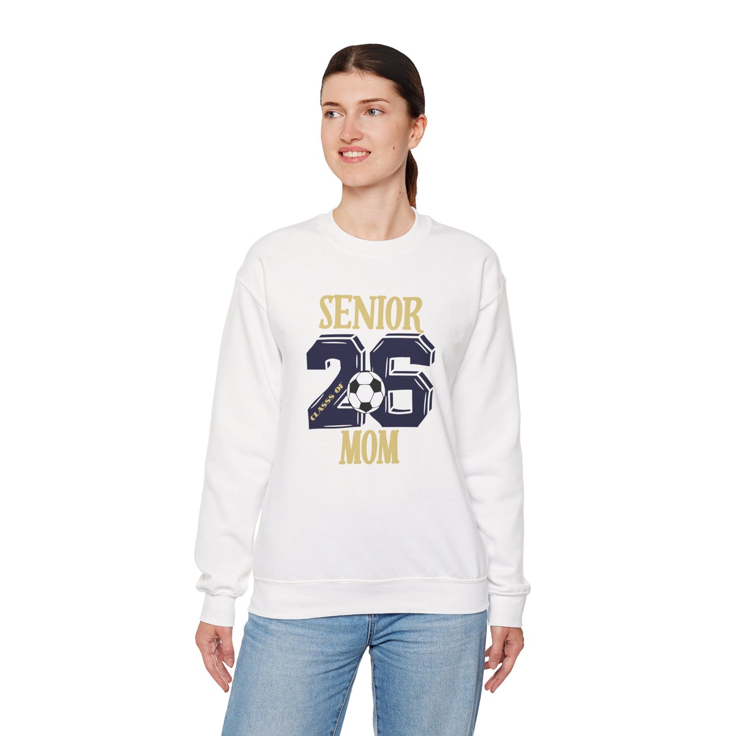 Shelby Senior Mom Soccer Sweatshirt, Unisex Crewneck, Sports Mom Apparel, Graduation Gift, Comfortable Casual Wear