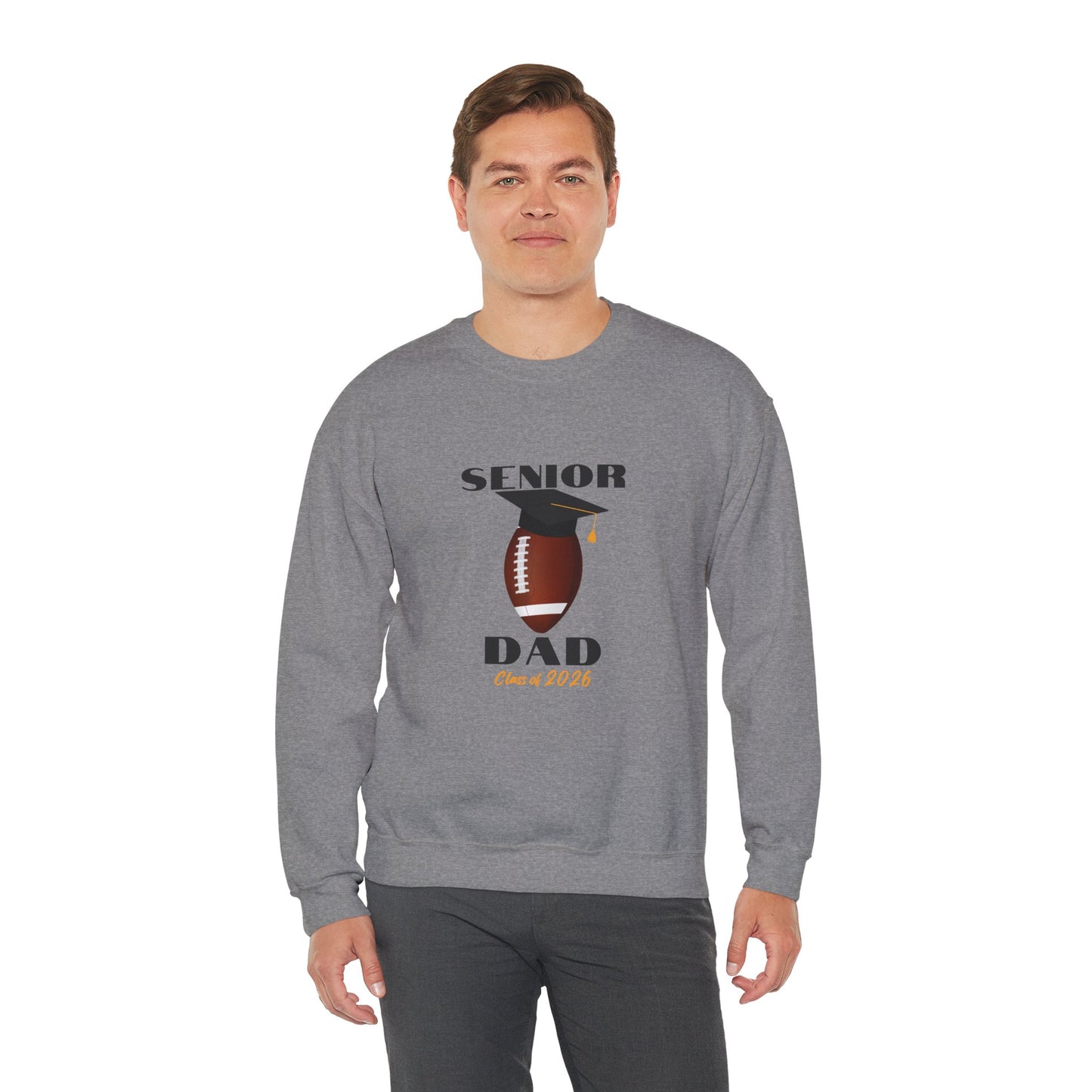 Senior Dad Crewneck Sweatshirt, Football Dad, Football Fan Apparel, Cozy Sweatshirt for Dads