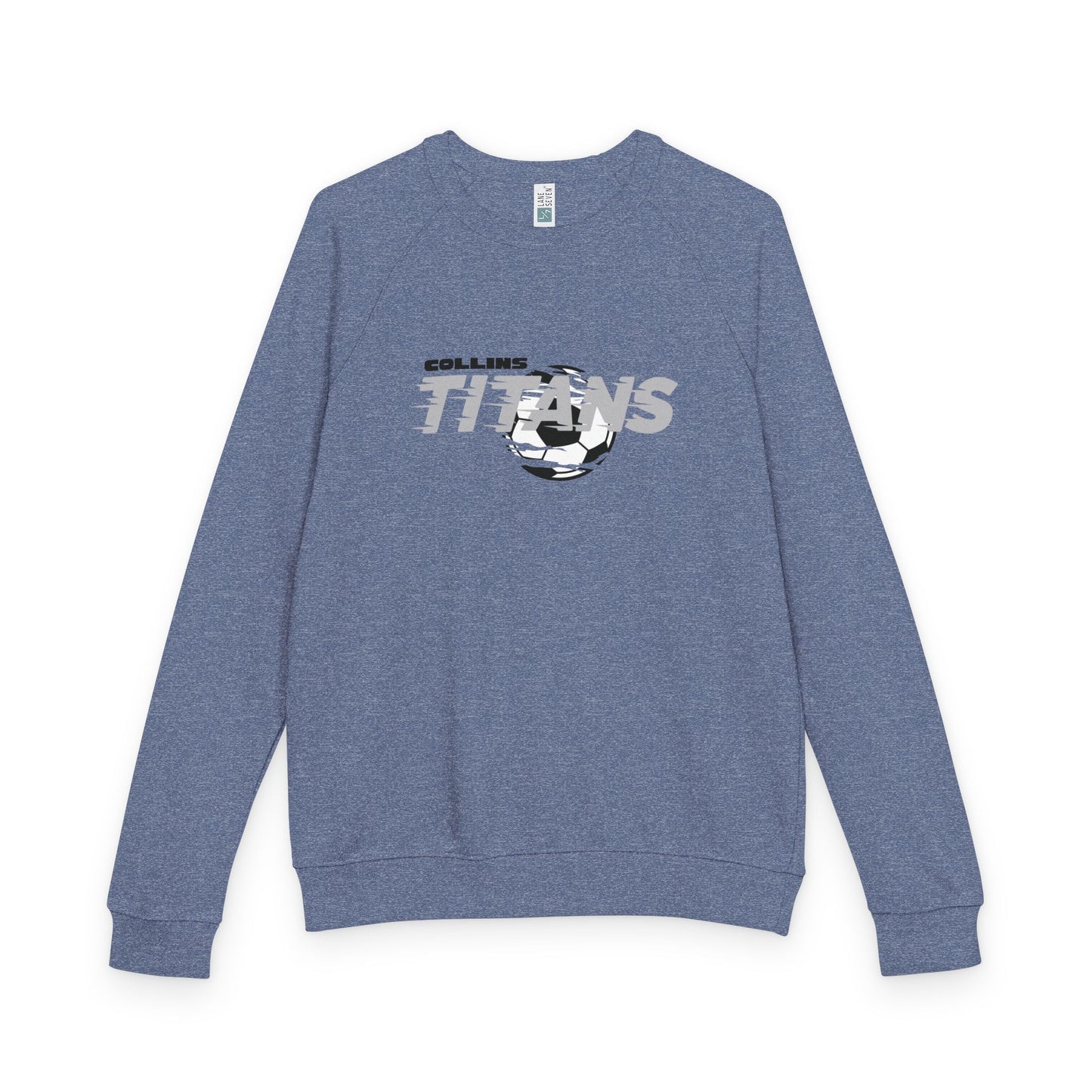 Titans Soccer French Terry Crewneck Sweatshirt, Soccer Spirit Wear, Comfortable Athletic Apparel