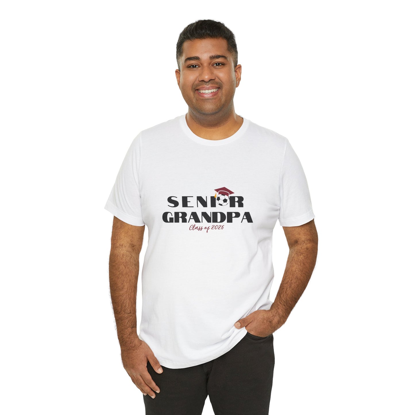 Senior Soccer Grandpa Graduation Tee, Proud Grandparents, Class of 2026 Shirt, Family Celebration